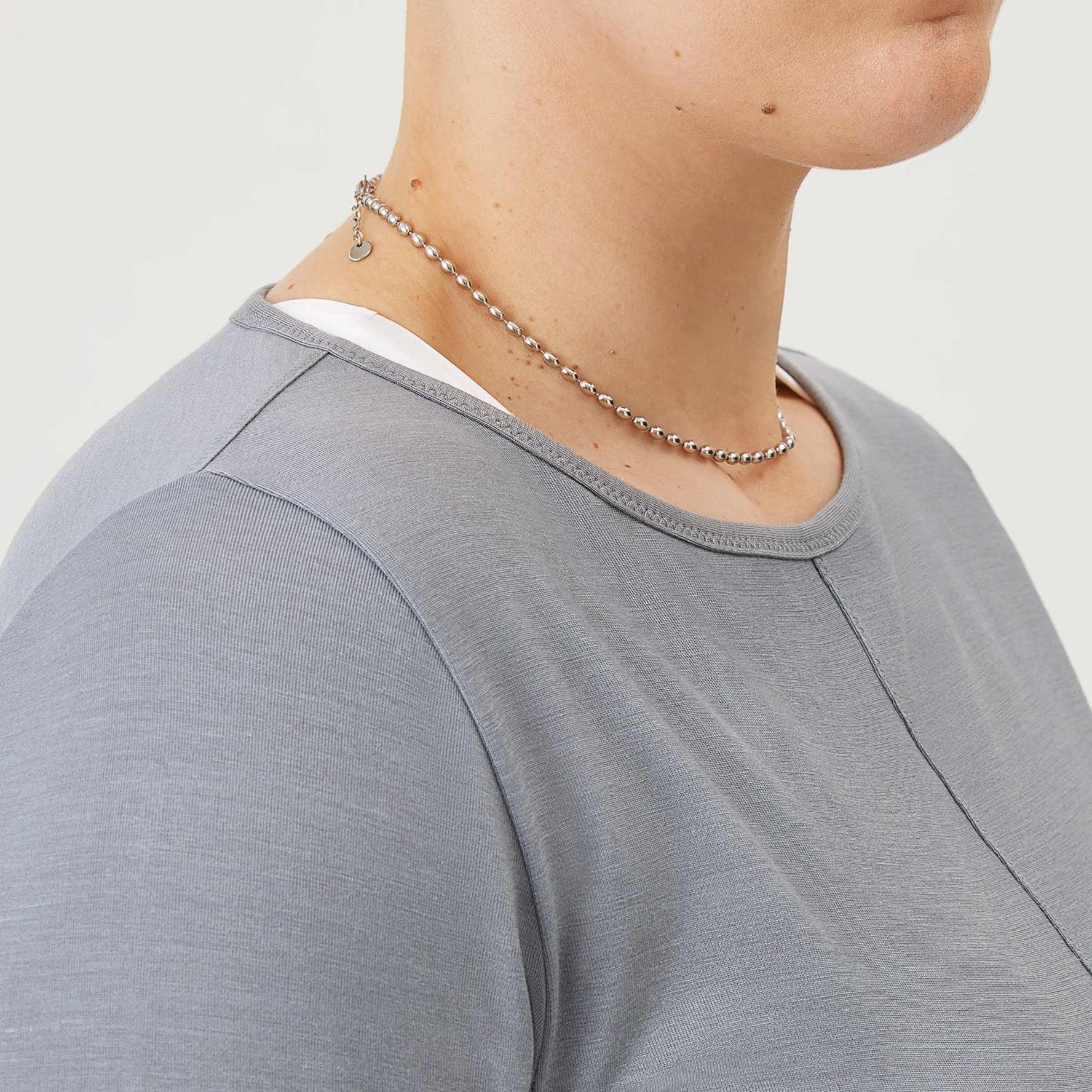 Women's Studio Long Sleeve Tee - Medium Grey