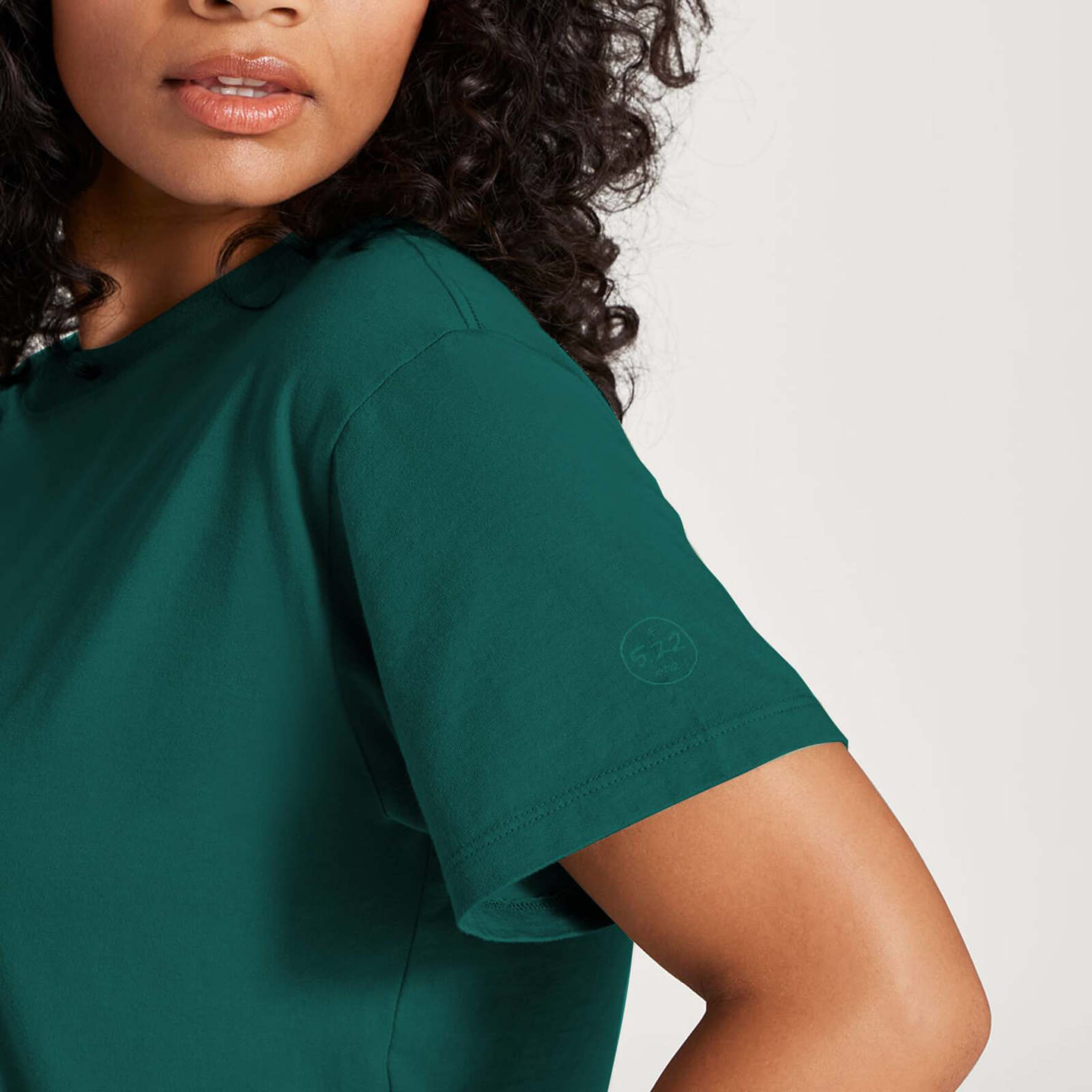 Women's Organic Cotton Tee - Deep Emerald