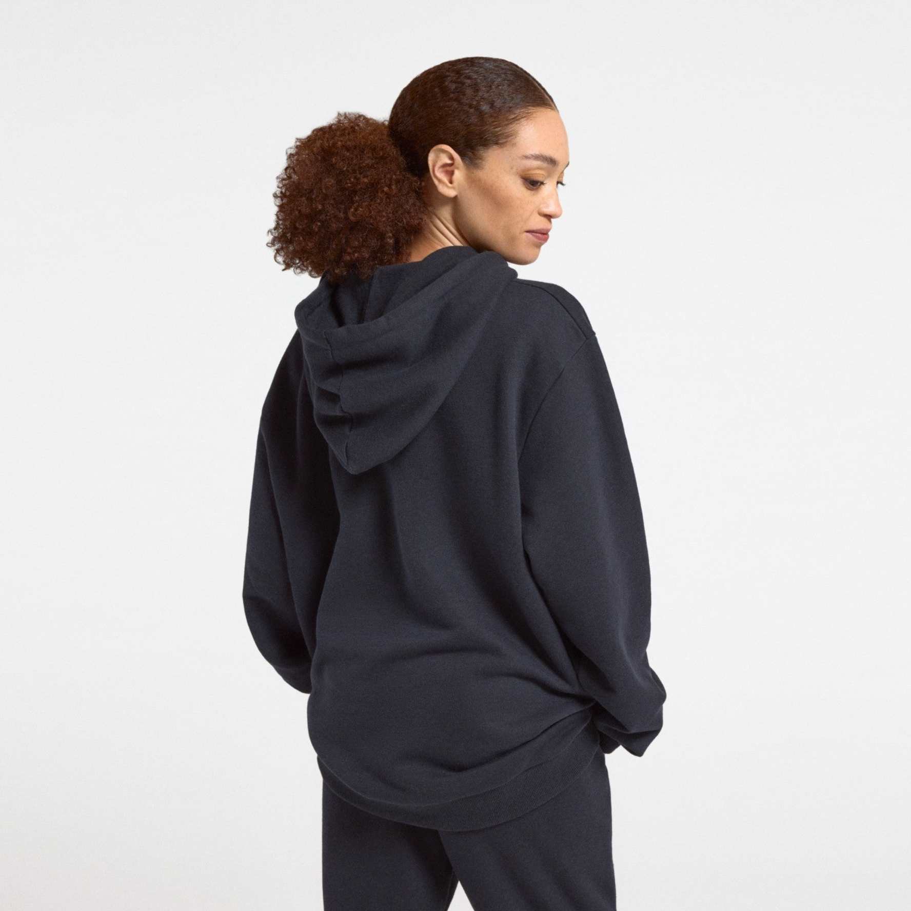 Unisex Merino Blend Hoodie - True Black