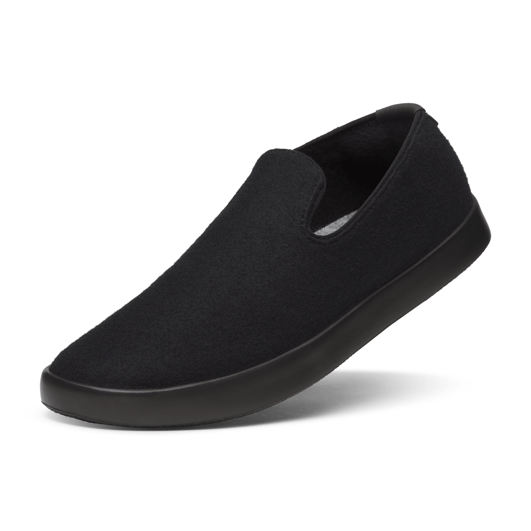 Men's Wool Loungers - Natural Black (Natural Black Sole)