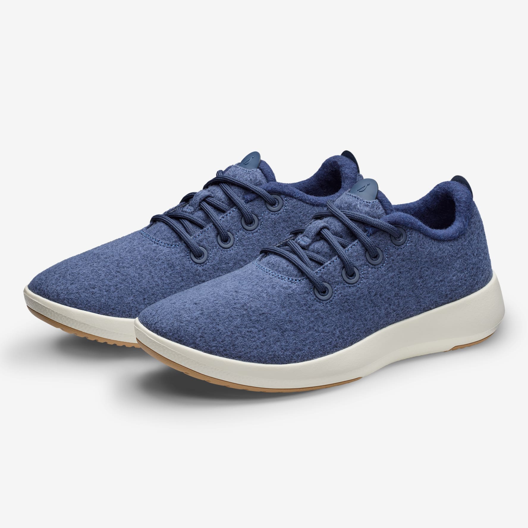 Men's Wool Runner Mizzles - Hazy Indigo (Natural White Sole)