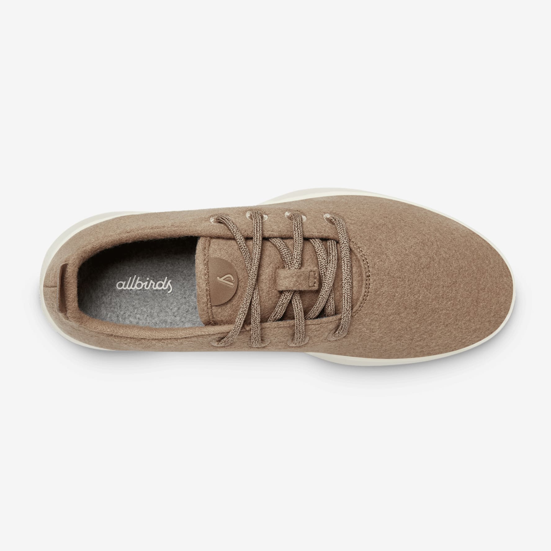 Men's Wool Runners - Hazy Beige (Natural White Sole)
