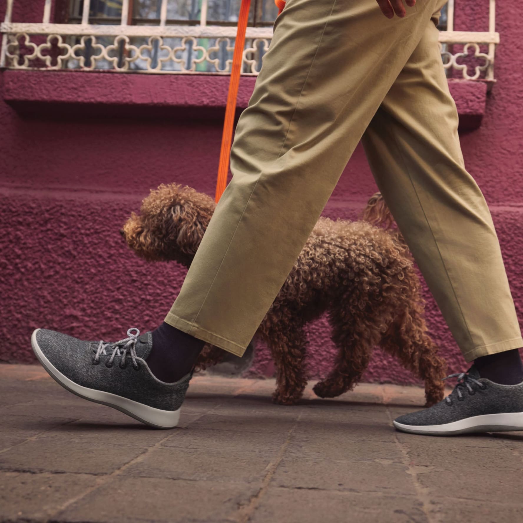 Men's Wool Runners - Dapple Grey (Cream Sole)