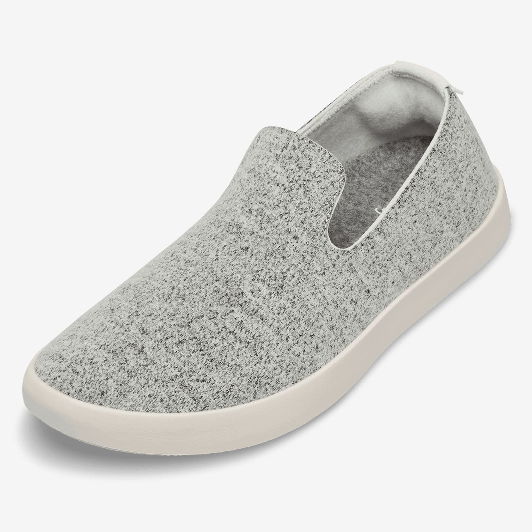 Men's Wool Loungers - Dapple Grey (Cream Sole)