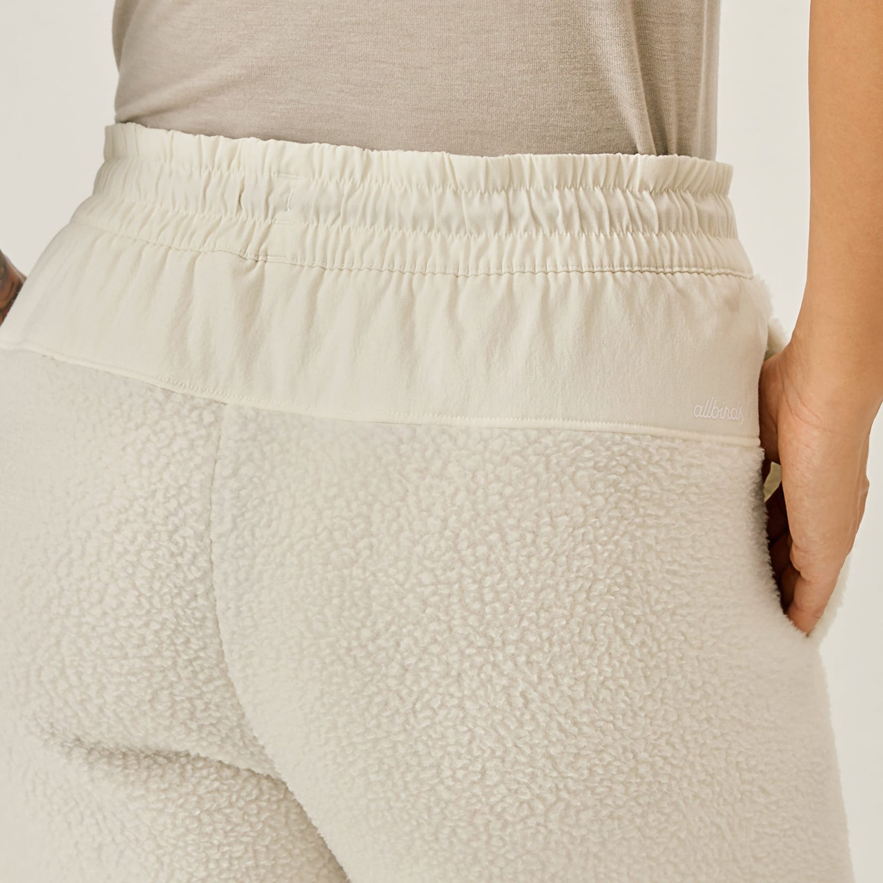 White fleece pants deals womens