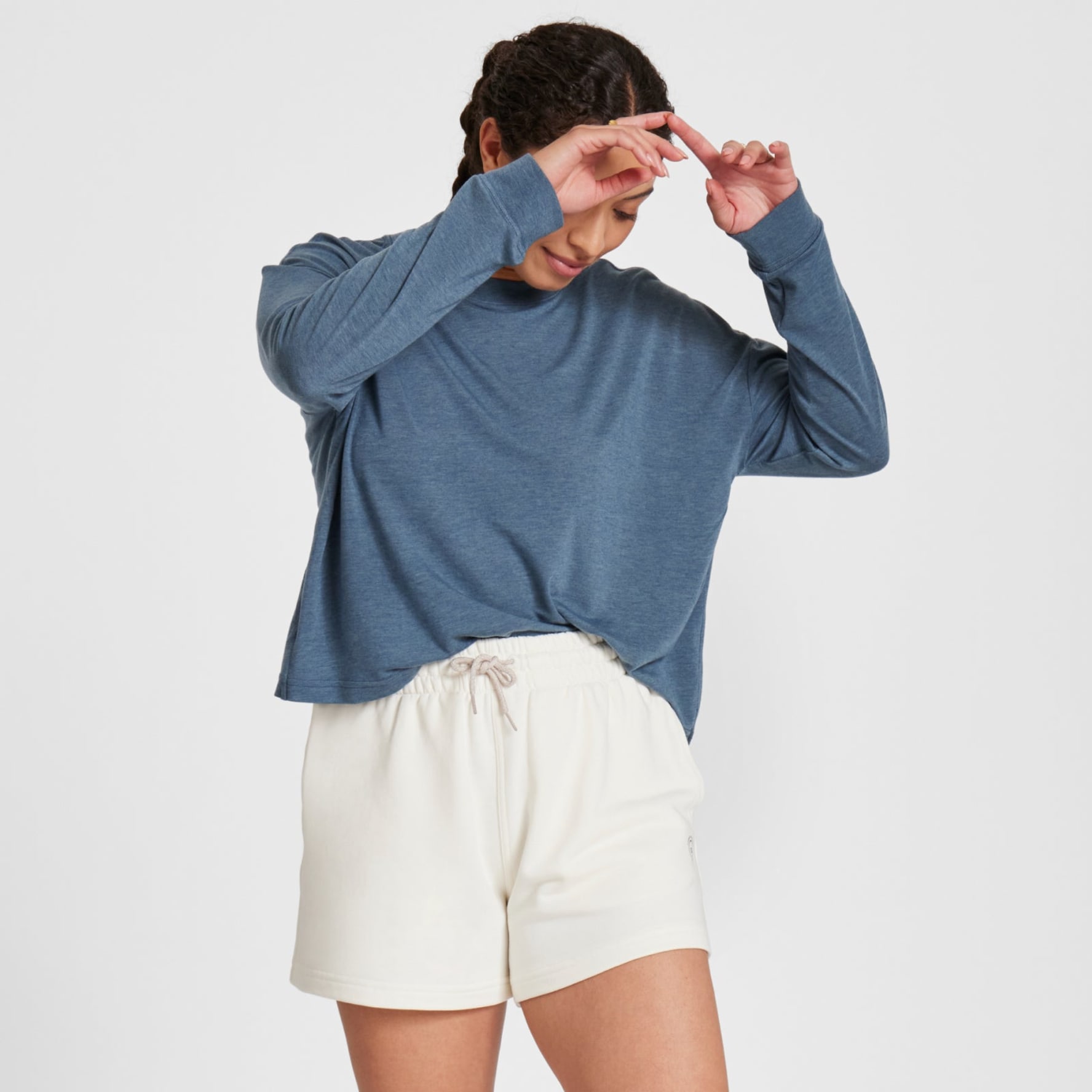 Sweatshirt shorts womens best sale
