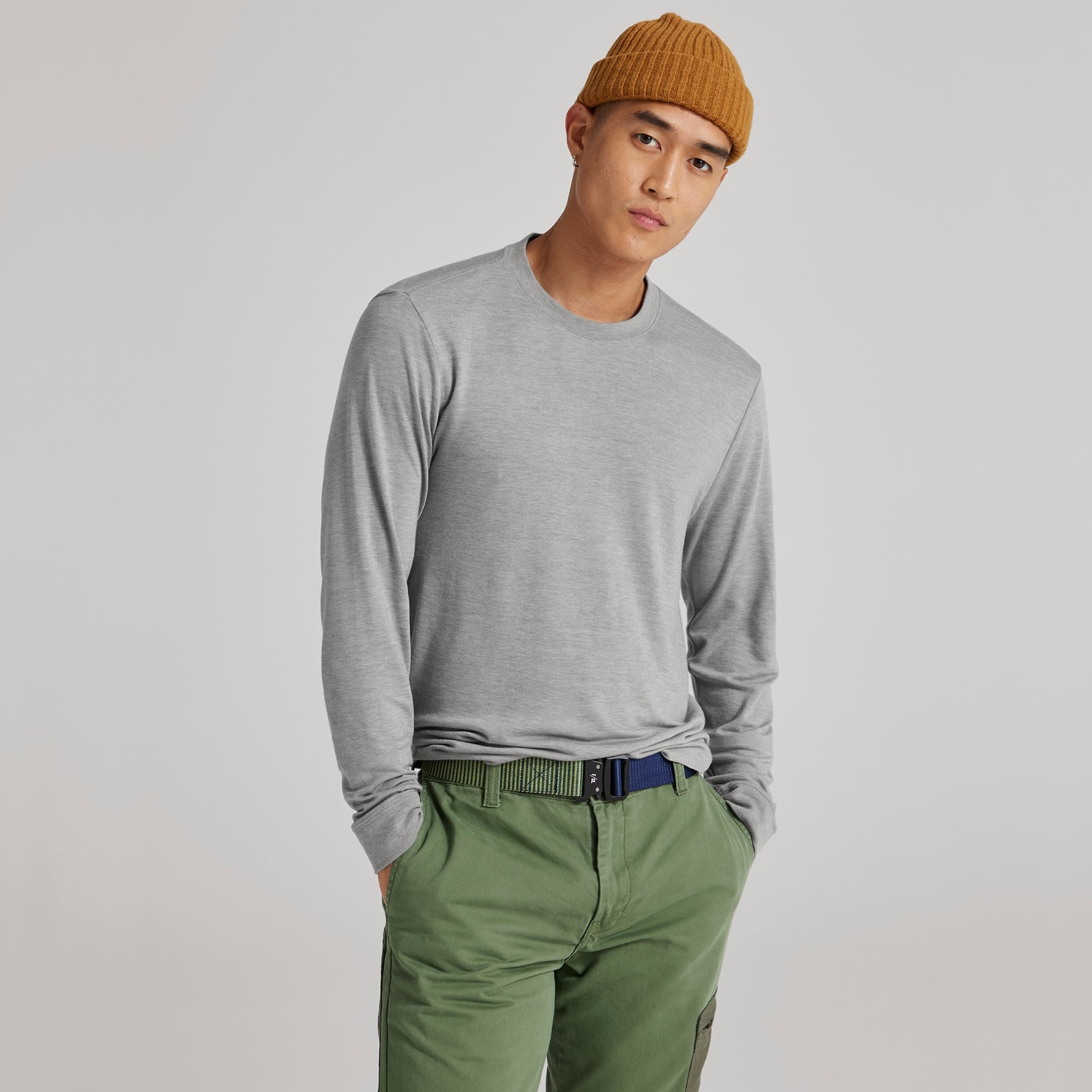 Allbirds Men s Long Sleeve Sea Tee Medium Grey