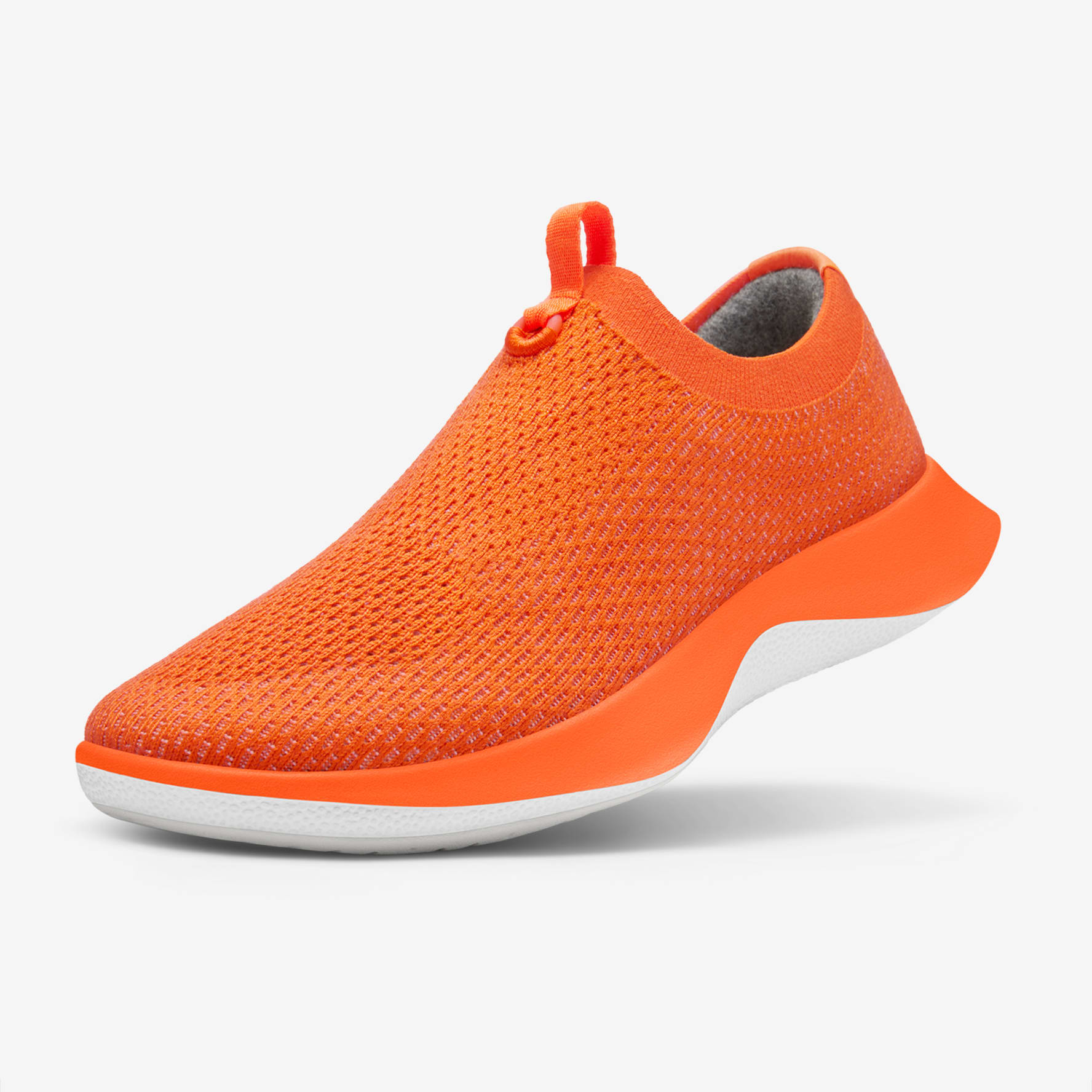 Mens orange 2025 slip on shoes