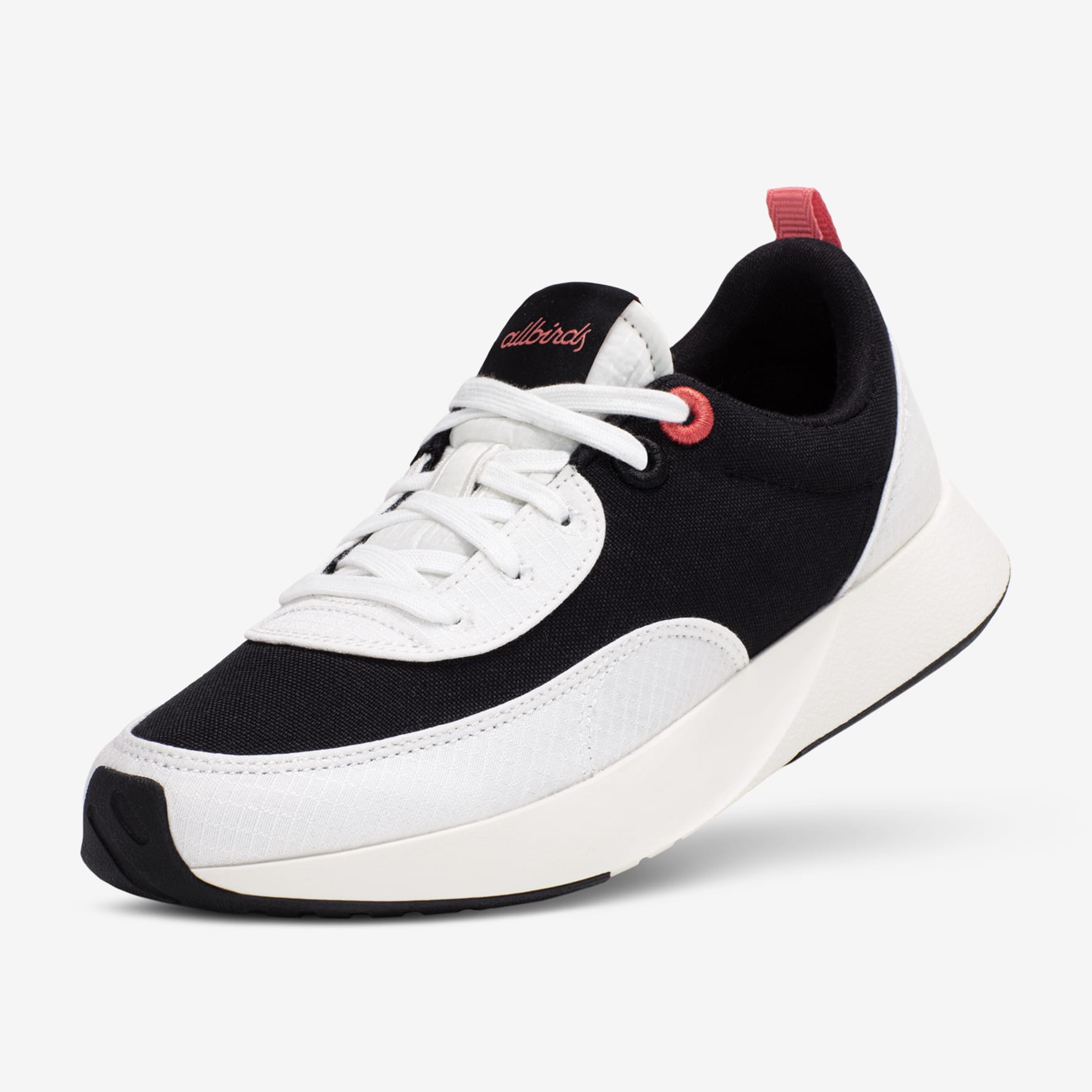 Womens black trainers white 2025 sole