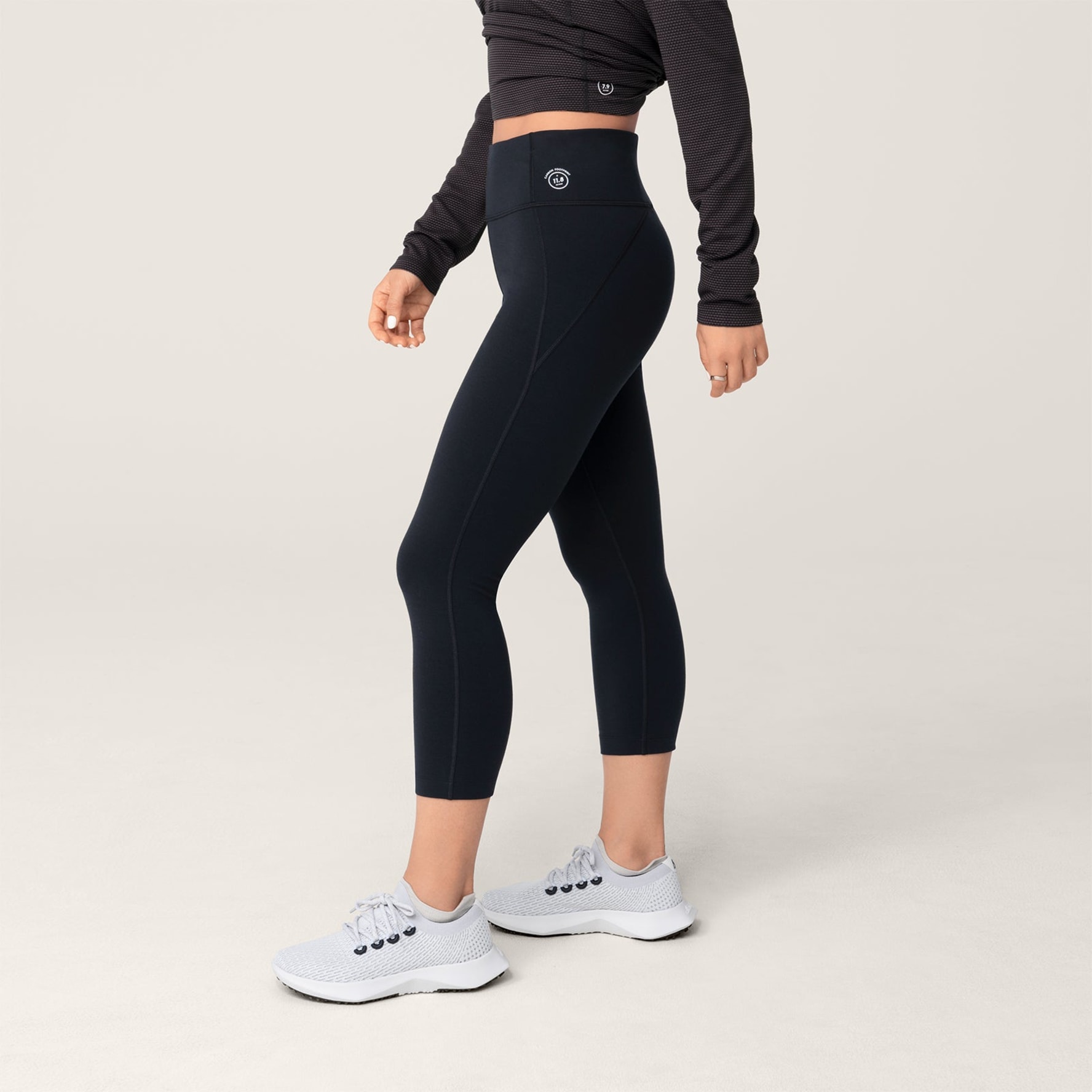 Allbirds Women s Capri Natural Leggings Black Sustainable
