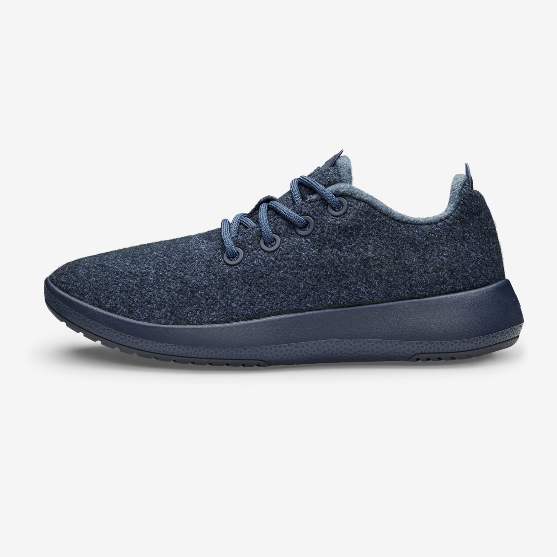 Woolee High-Top Wool Trainers with Lining Blue 