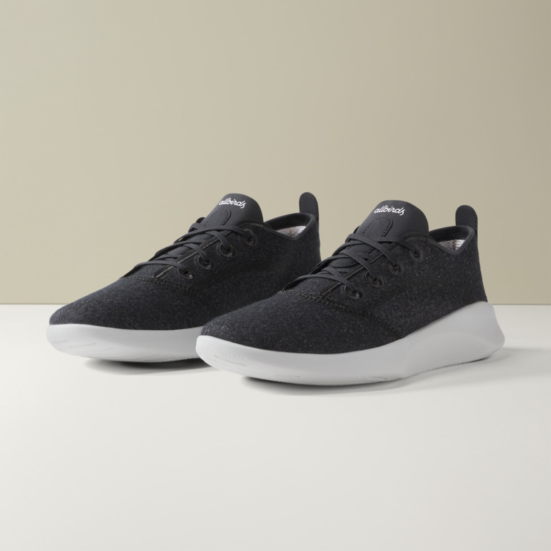 Men s SuperLight Wool Runners Natural Black Blizzard Sole