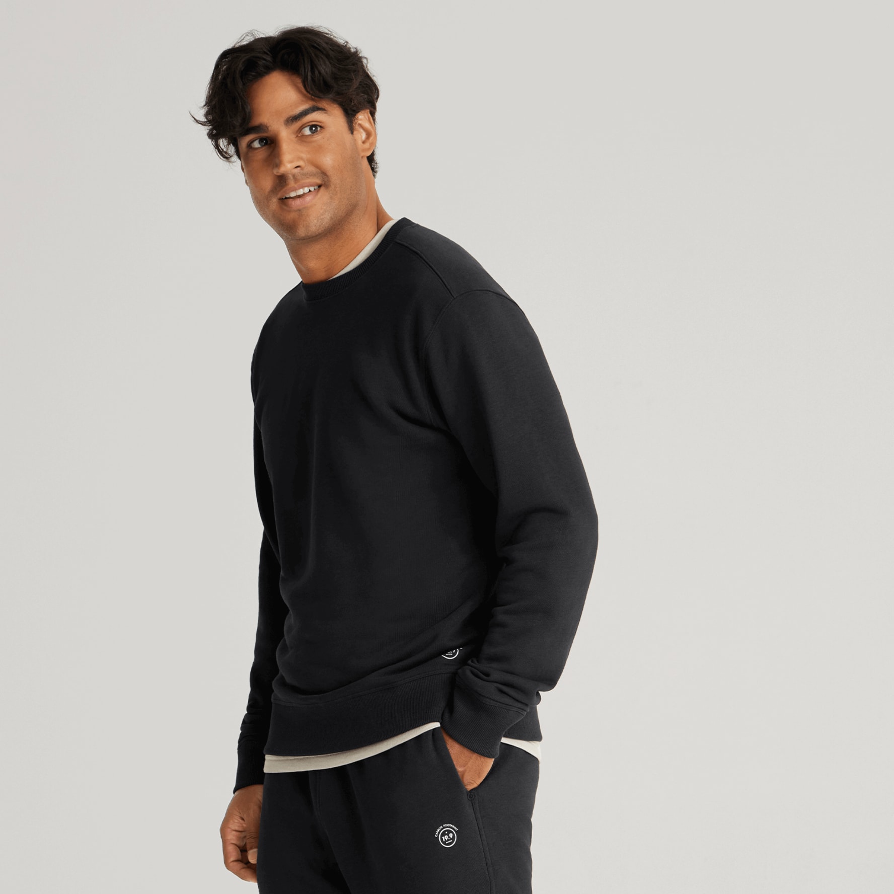 Brand - Symbol Men's Cotton Blend Crew Neck Sweatshirt