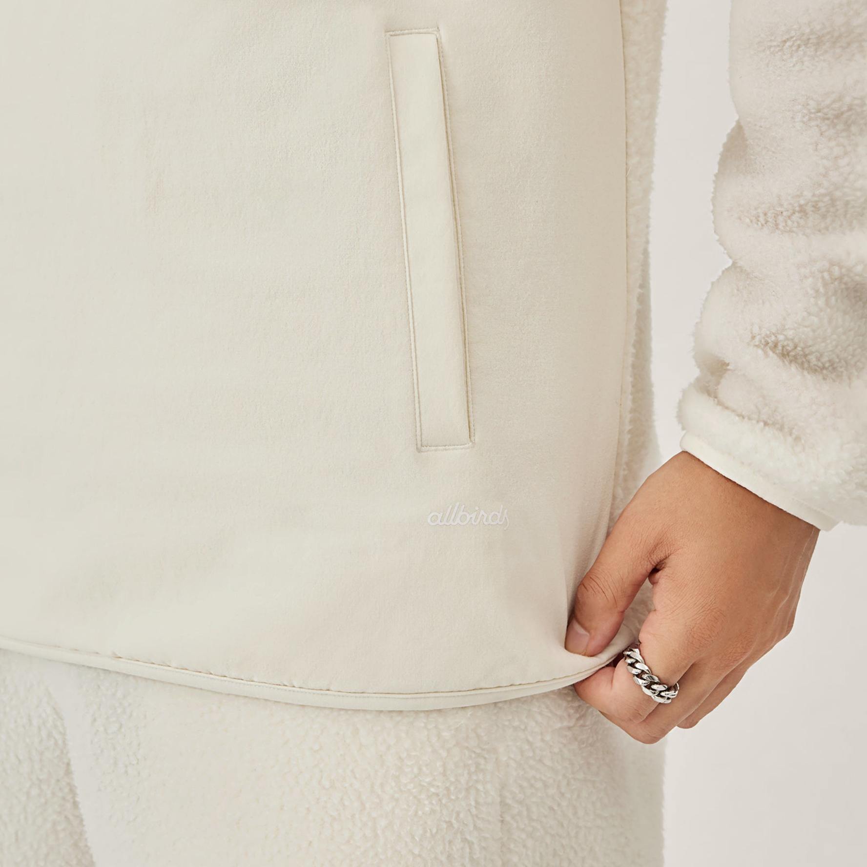 White fleece jumper best sale