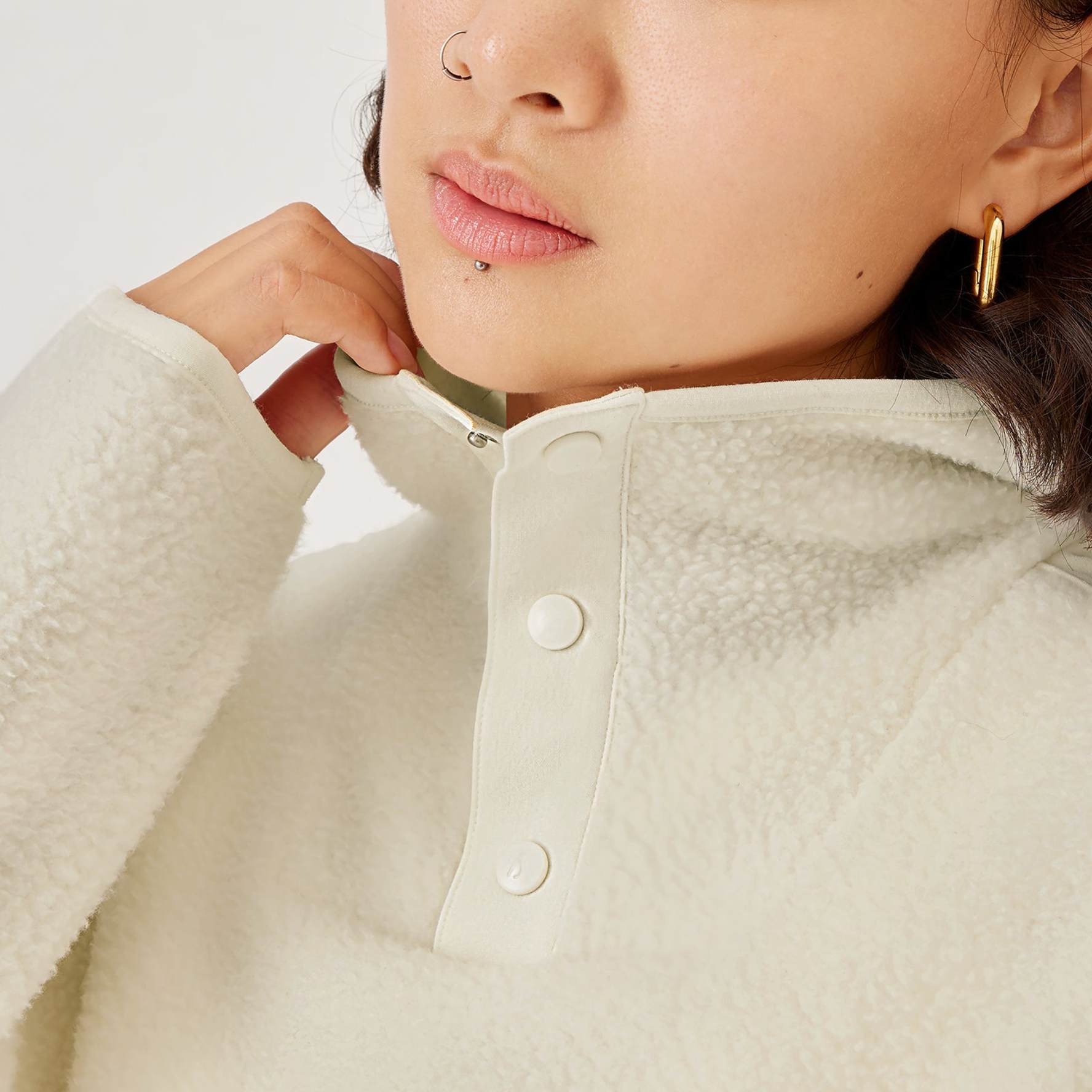 Womens cheap fuzzy pullover
