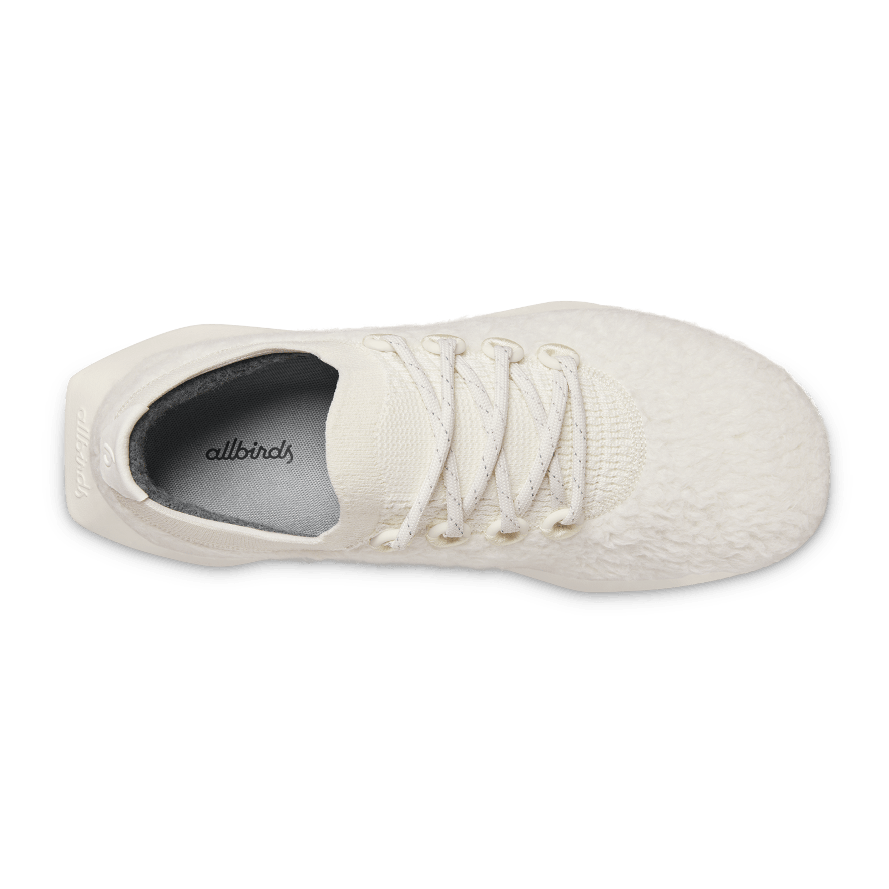 Men's Wool Dasher Fluffs - Natural White (Natural White Sole)