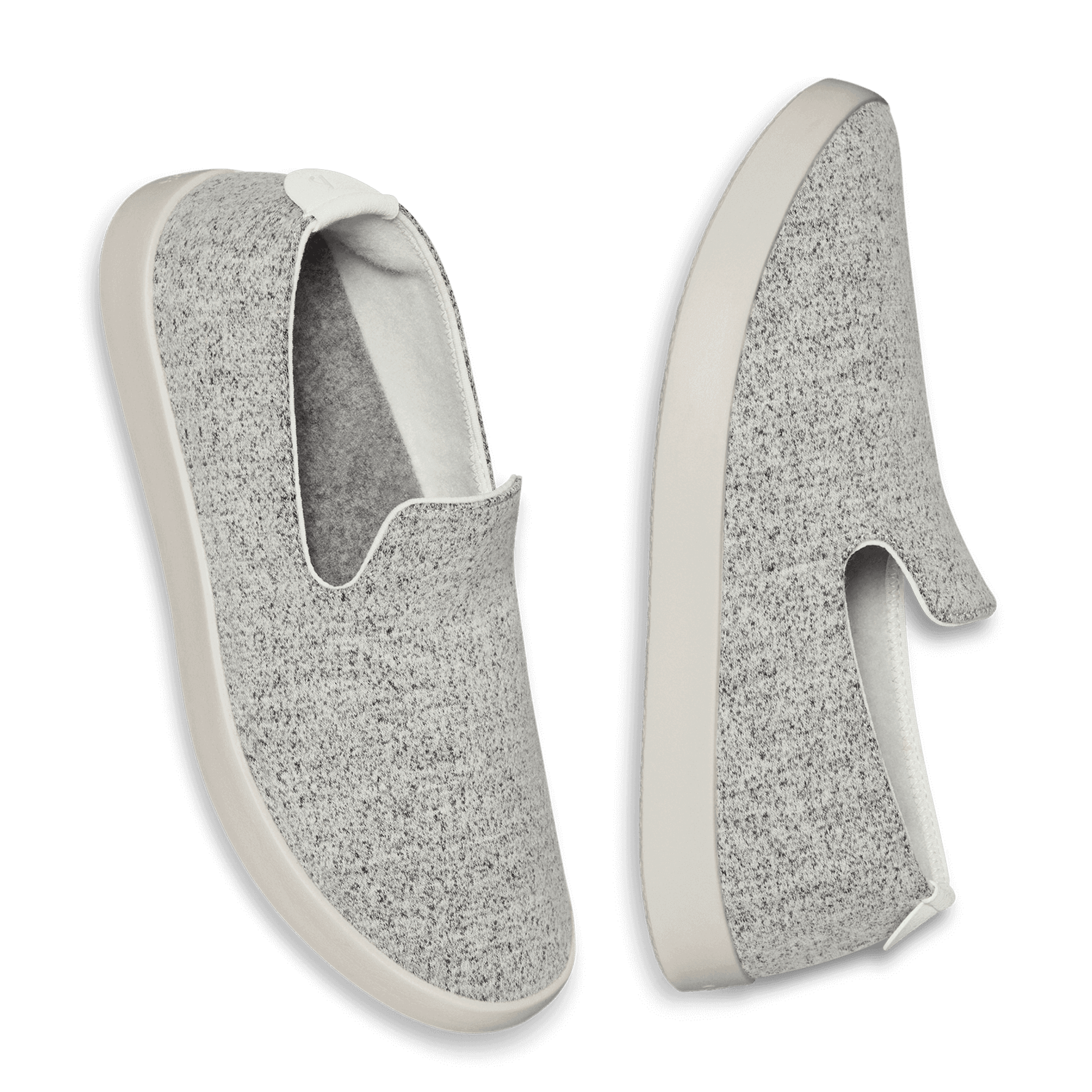 Men's Wool Loungers - Dapple Grey (Cream Sole)