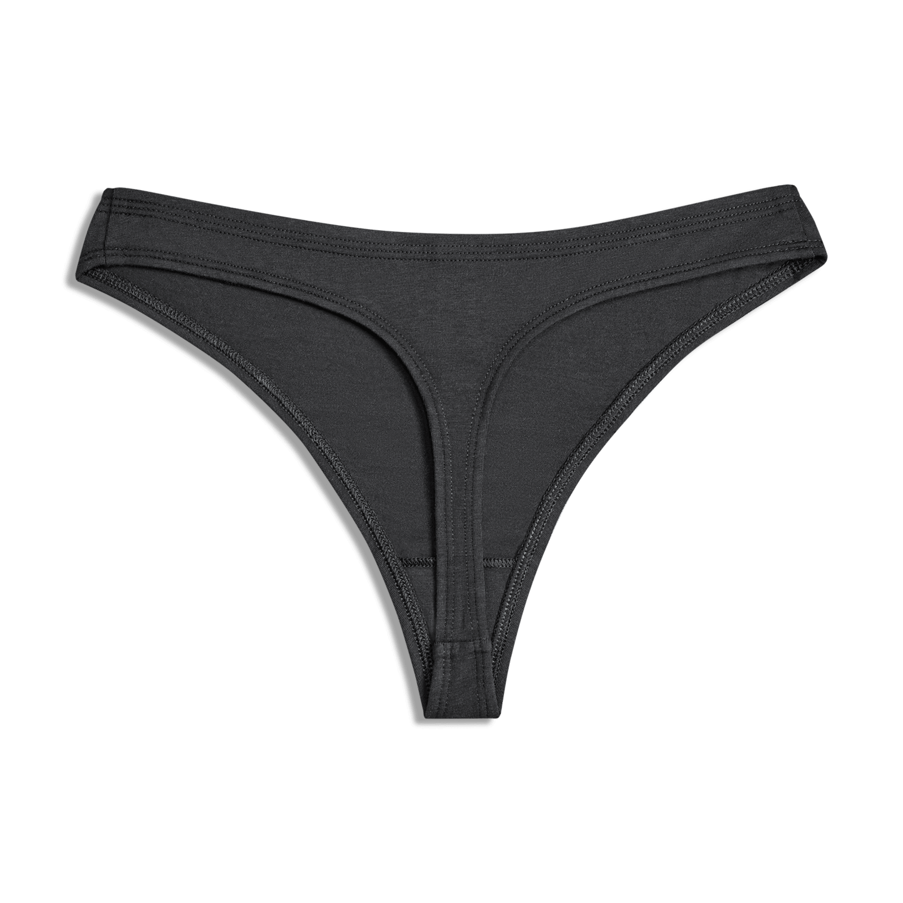High Waisted Thong in Black - Snag