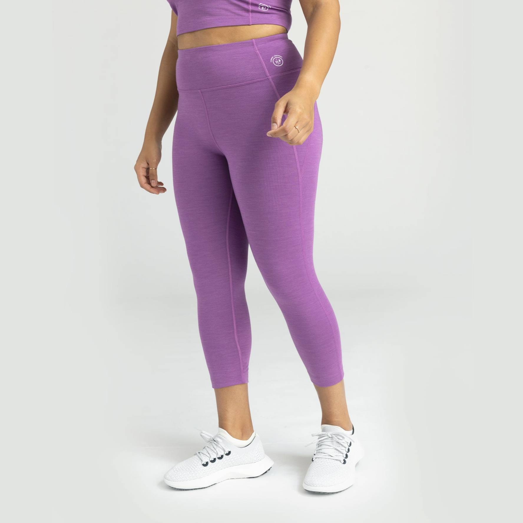 lululemon athletica, Pants & Jumpsuits, Womens Lululemon Berry Purple  Activewear Ruched Capri Leggings Size 8