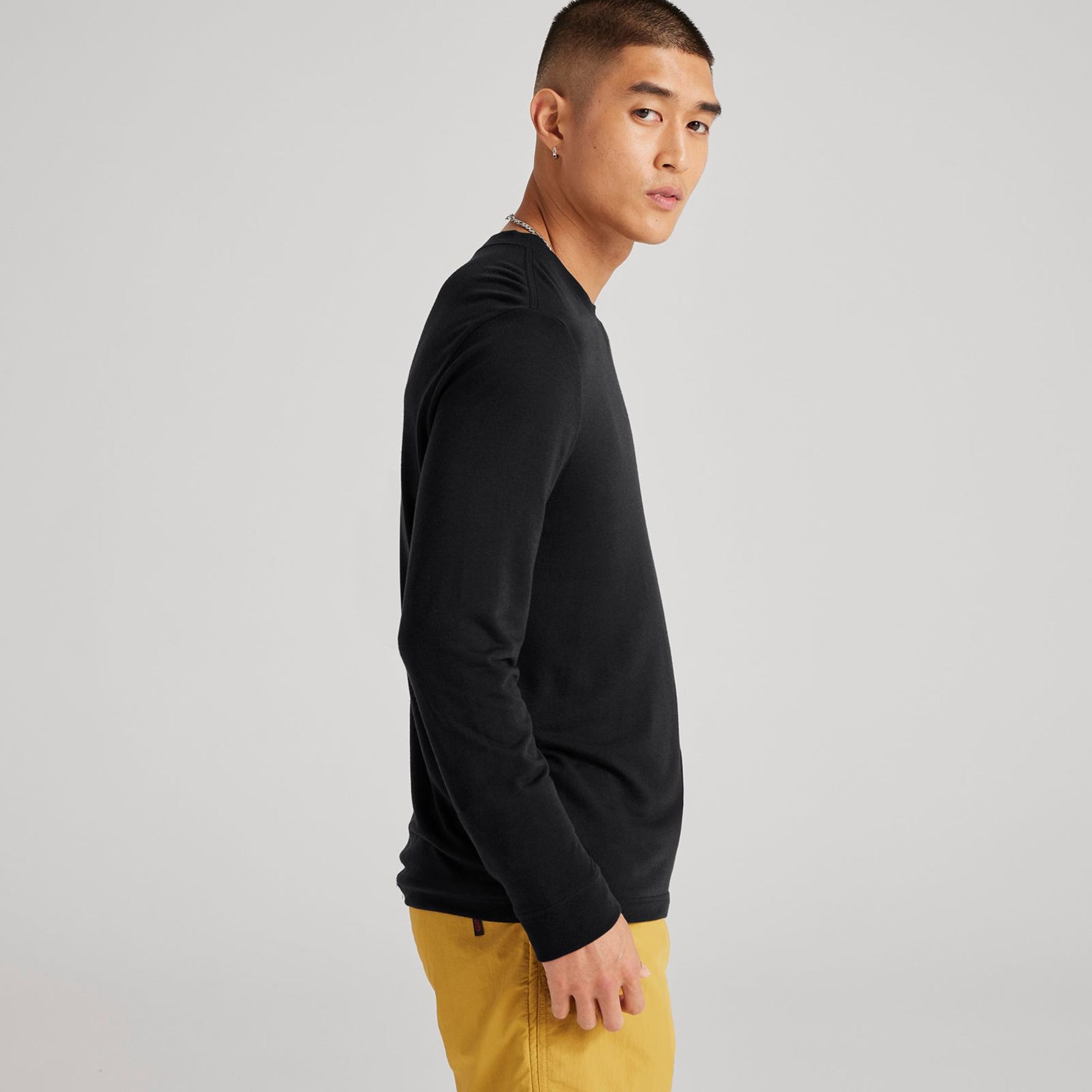 Mens black deals long sleeve