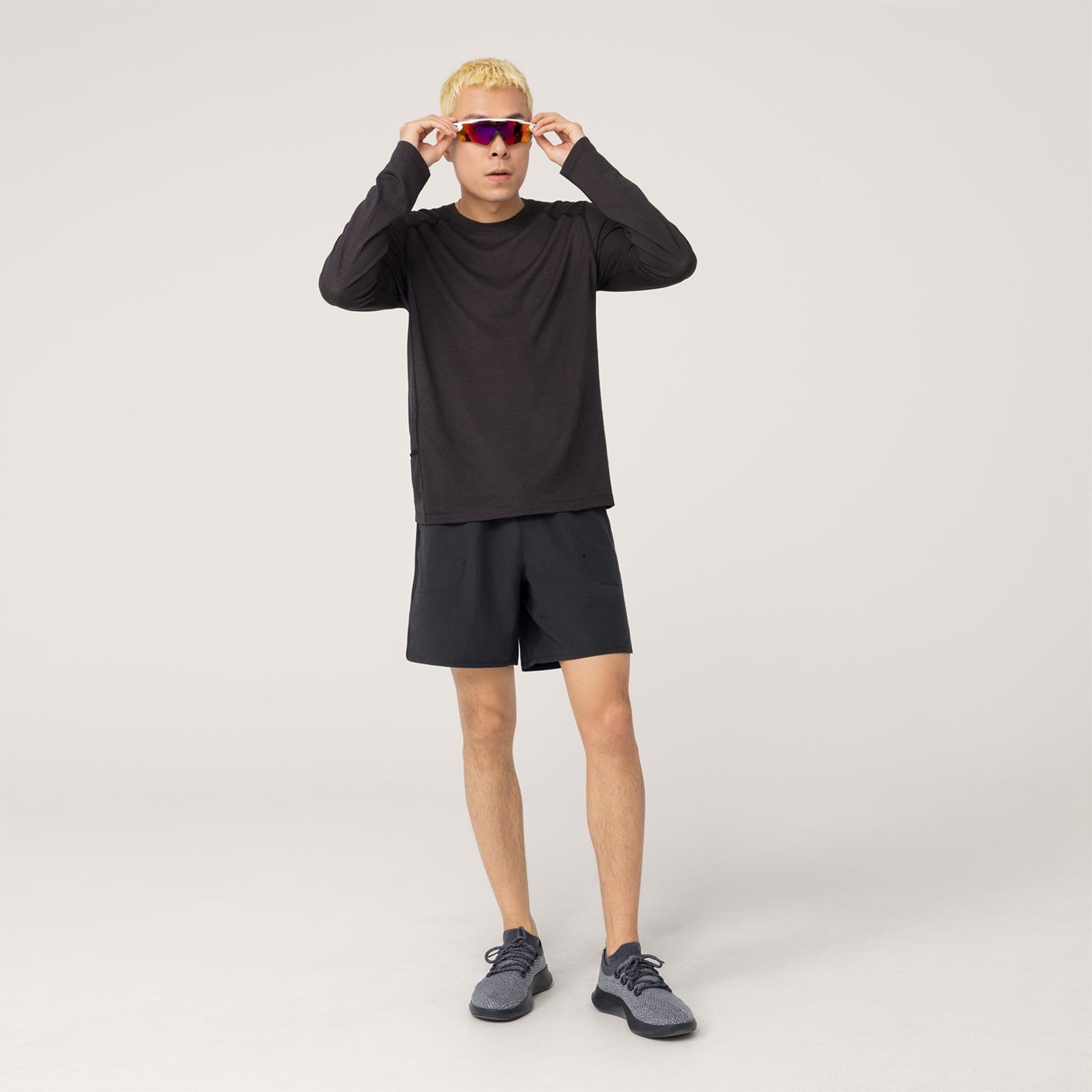 Allbirds Men s Natural Long Sleeve Running Tee Natural White