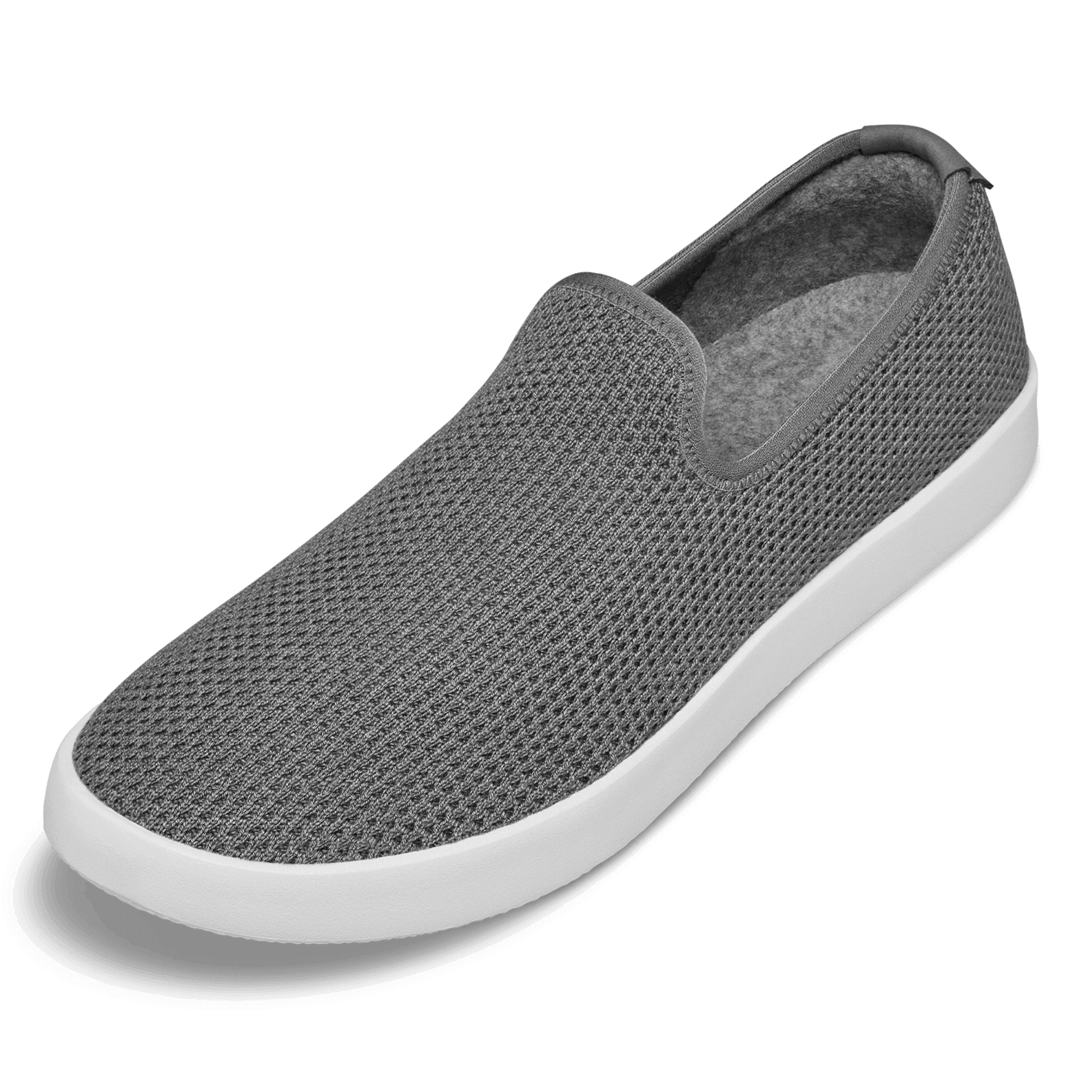 Men s Allbirds Tree Loungers Mist White Sole Slip ons