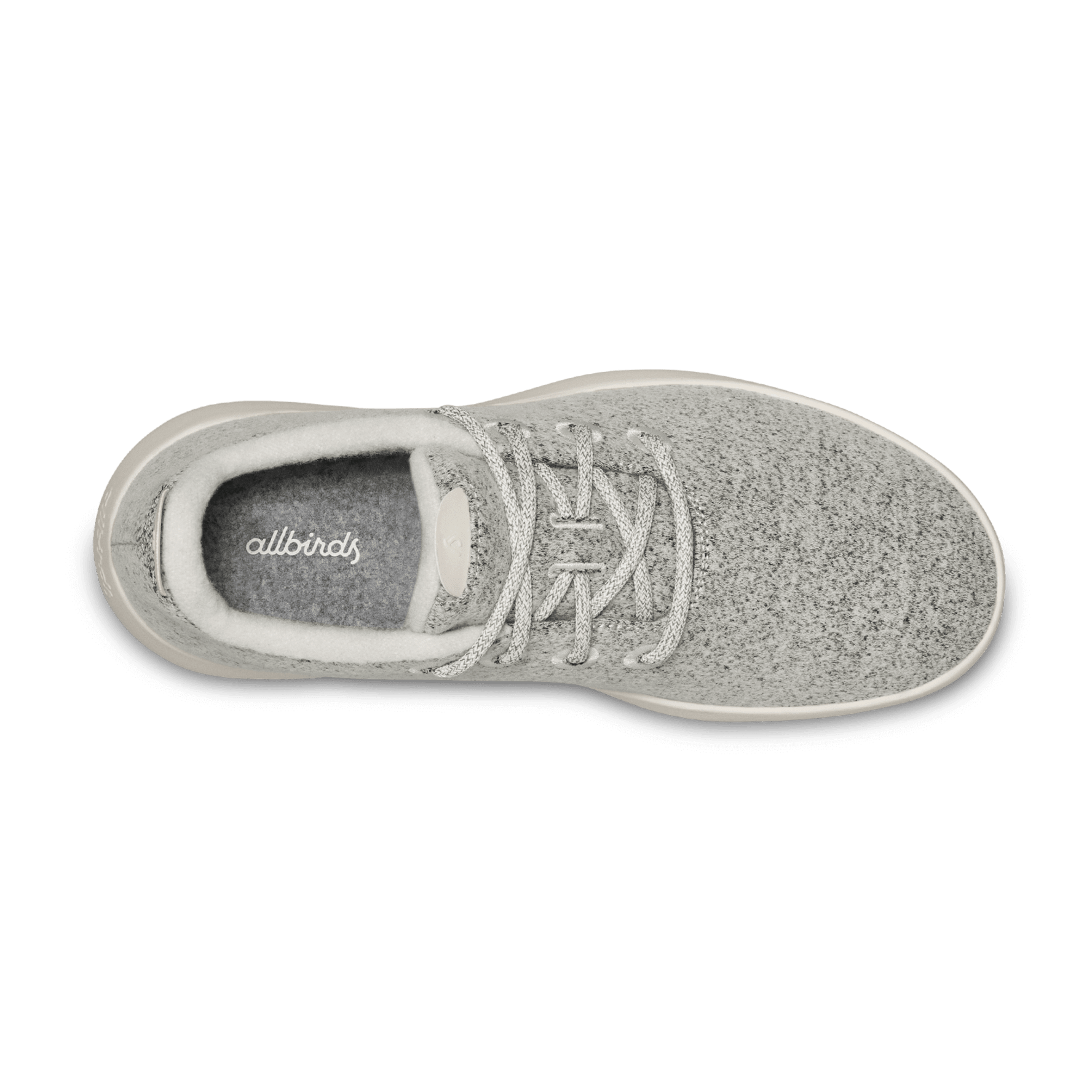 Grey allbirds wool sneakers top