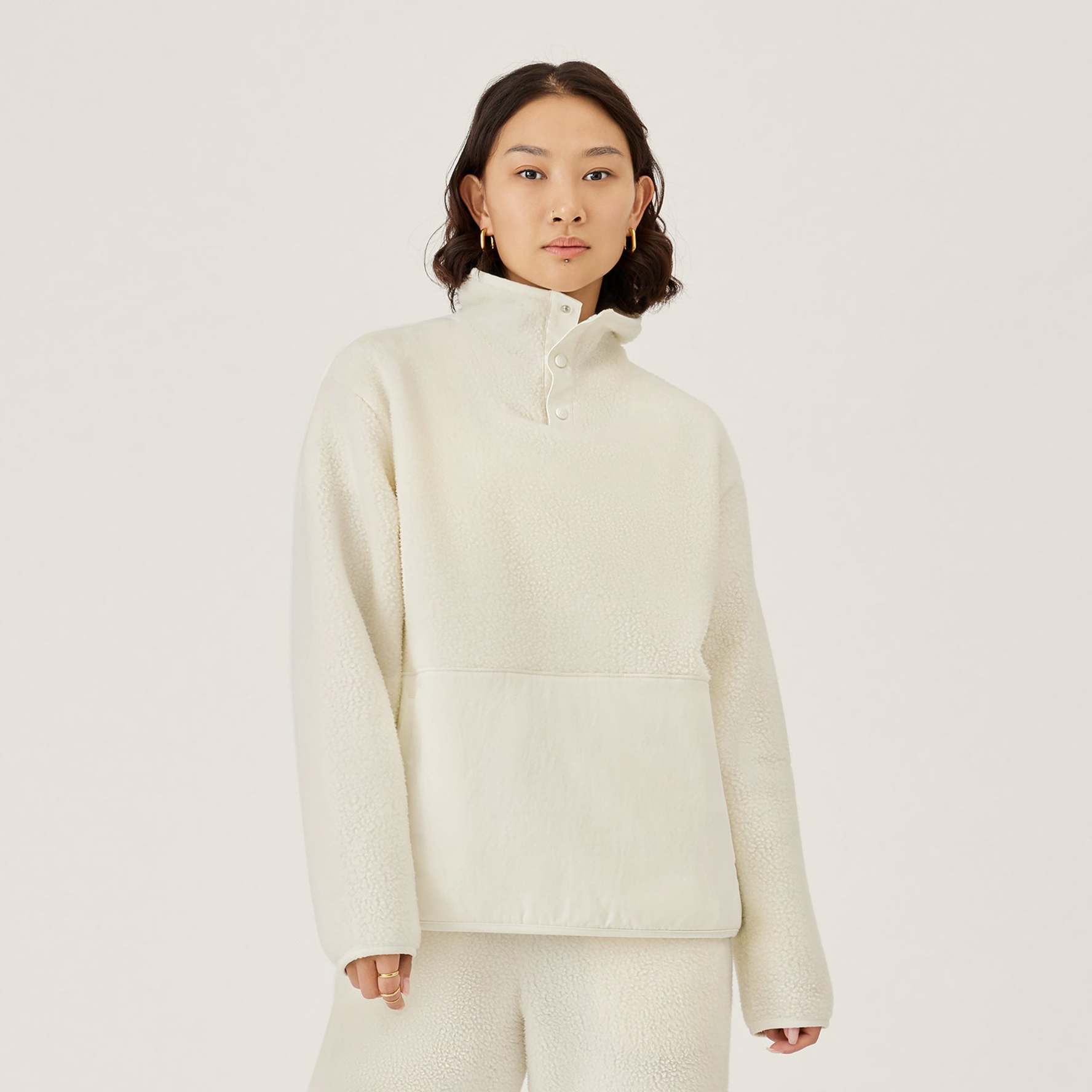 Fleece fluffy pullover sales