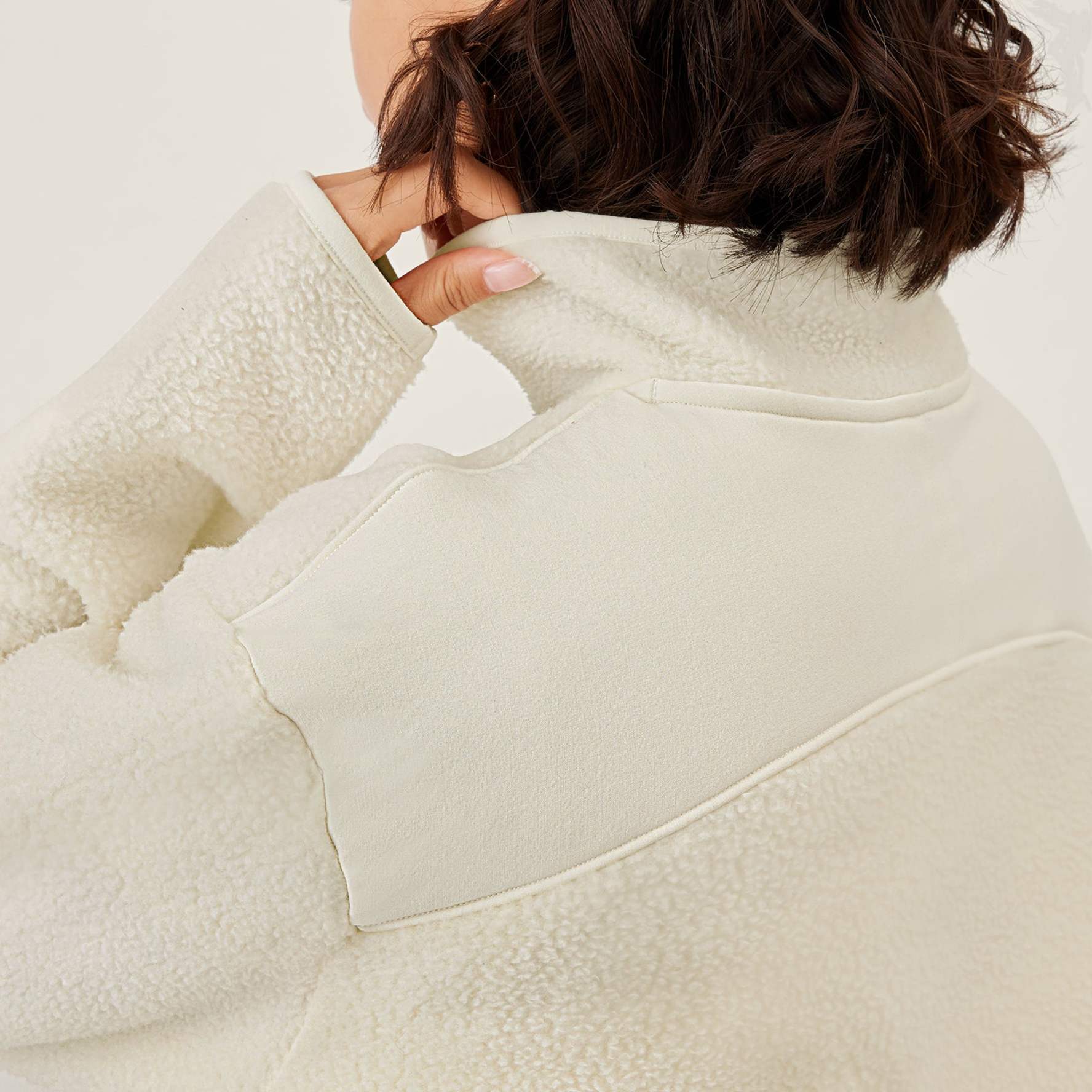 Fleece fluffy pullover sales