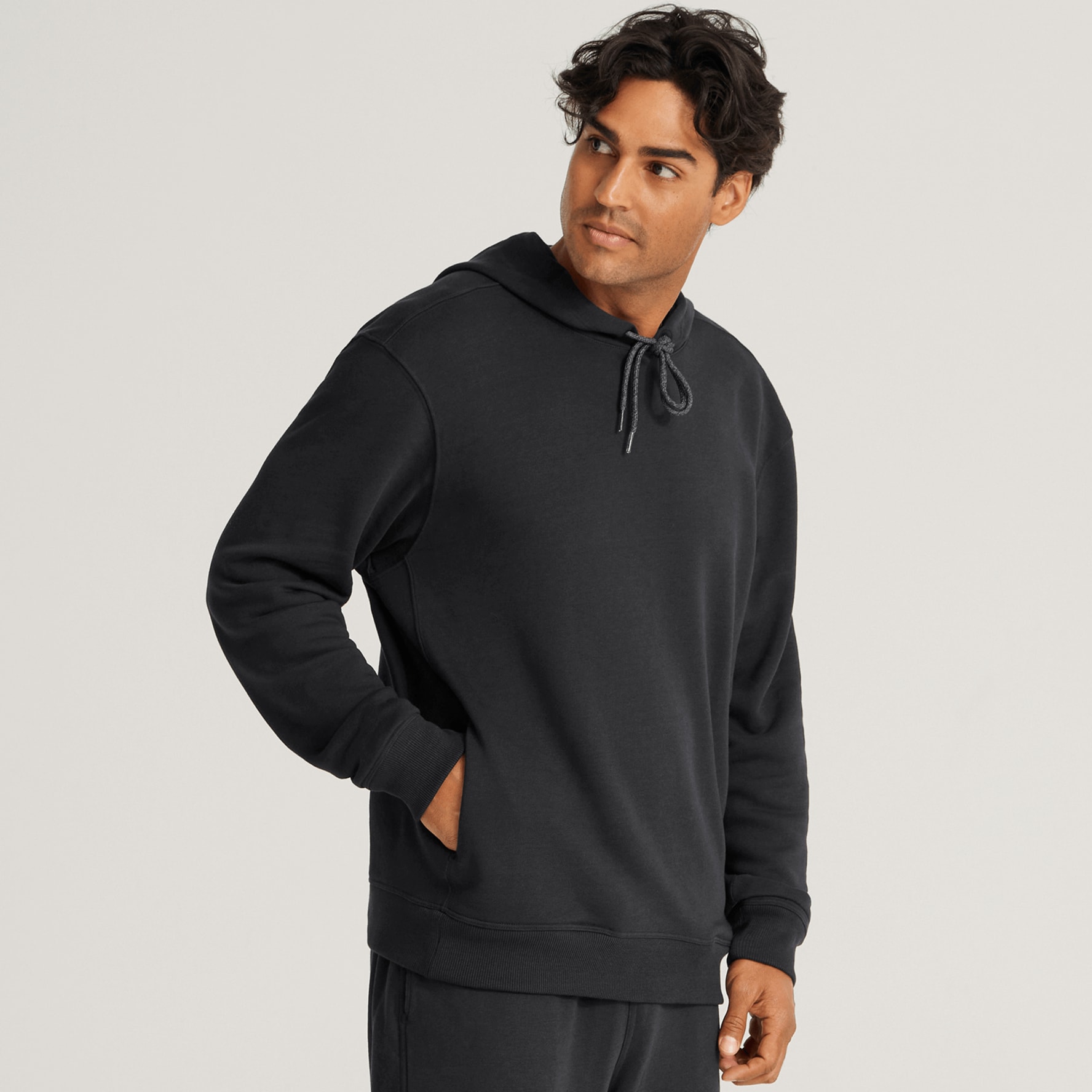 Mens black hooded sweatshirt 2025