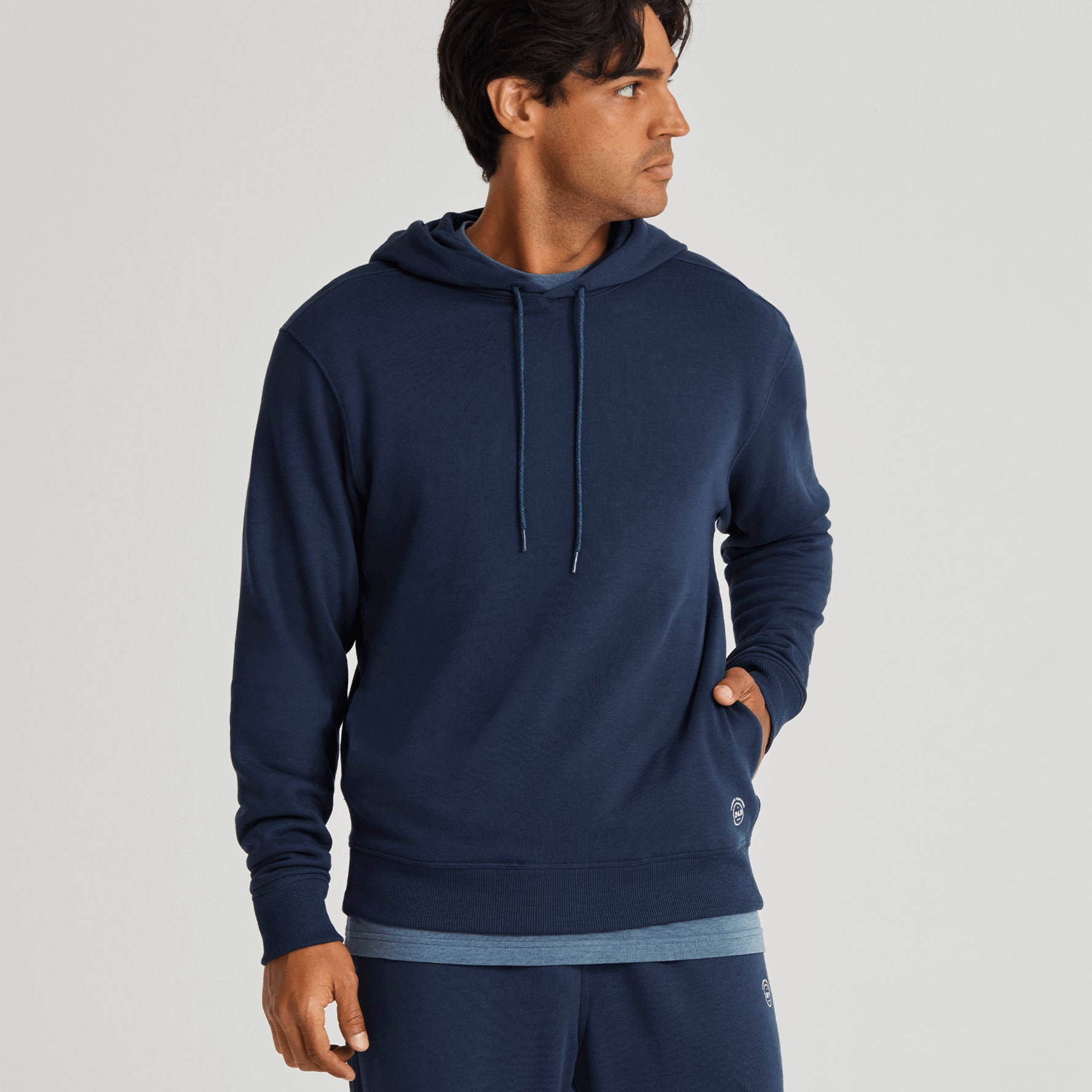 Fleece hoodie mens top