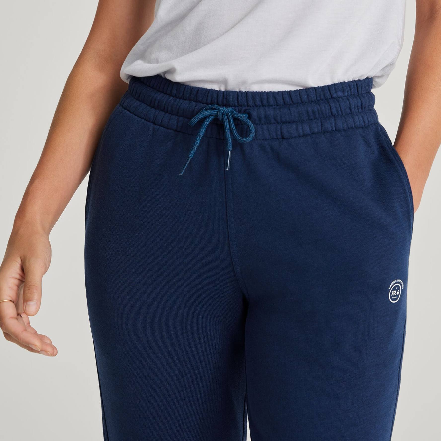 Womens navy blue jogging bottoms deals