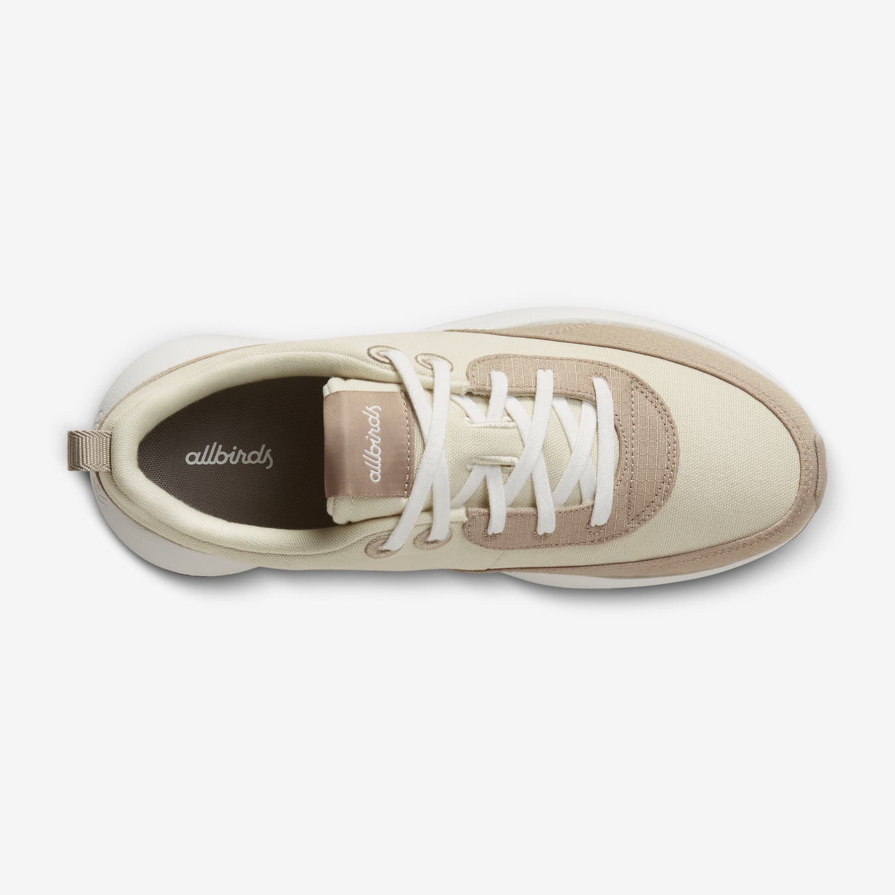 Beige and white shoes shop