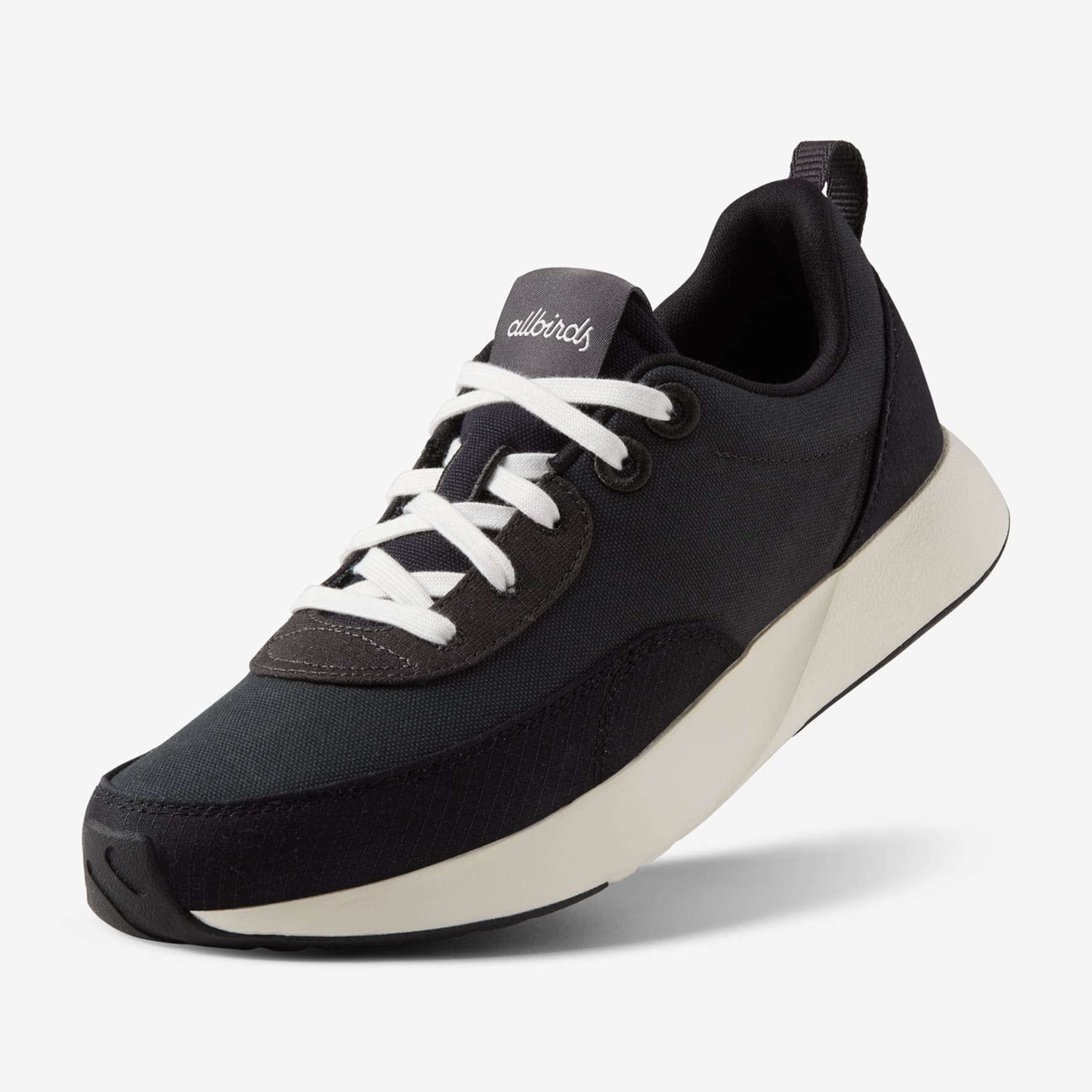 Womens black sneakers with white soles hot sale