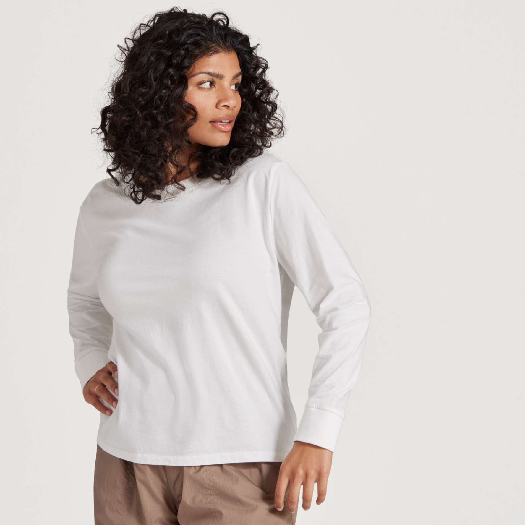 Plus size white long sleeve shirt outlet