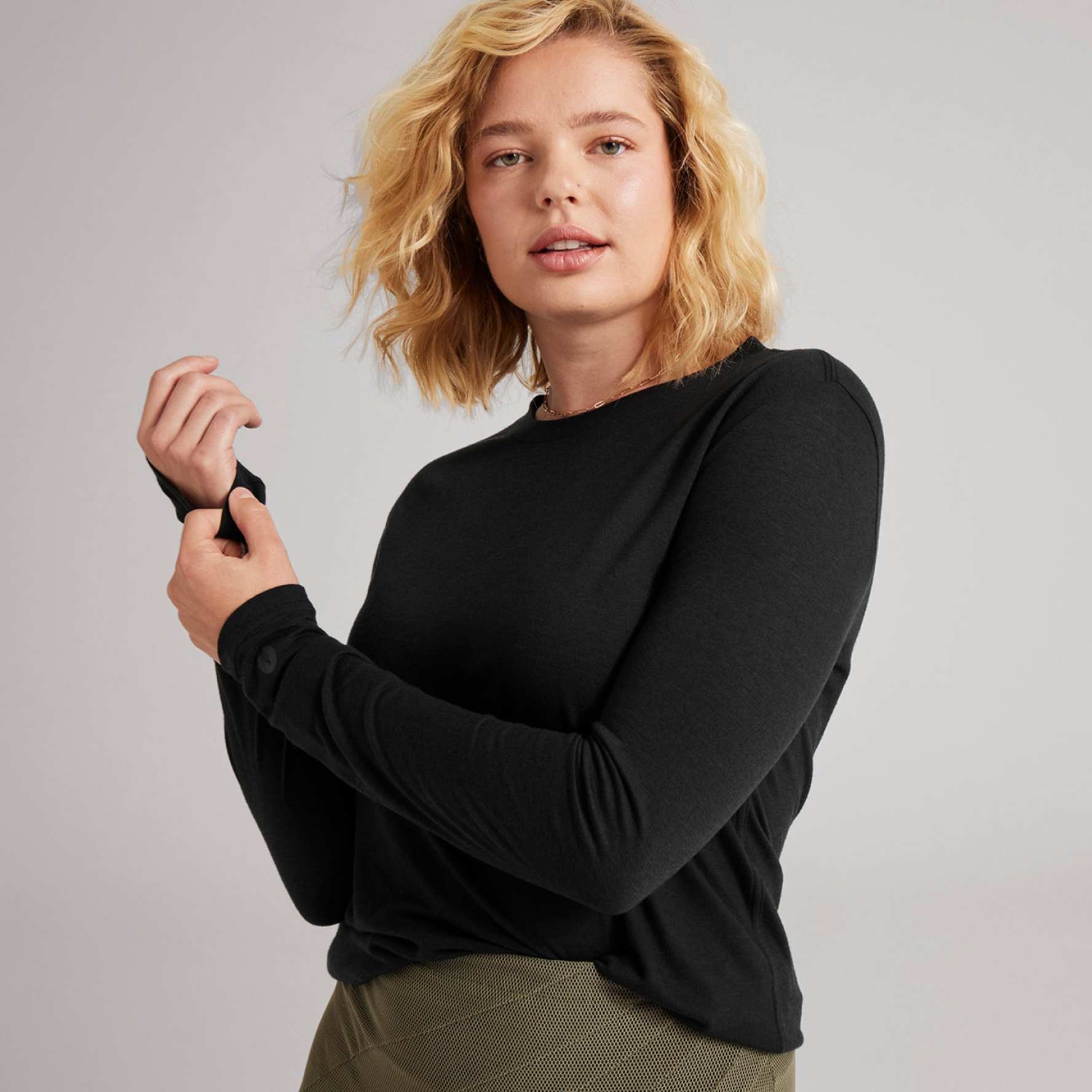 Naturelle Long Sleeve Tee in Ocean Naturelle Long Sleeve Tee in Ocean