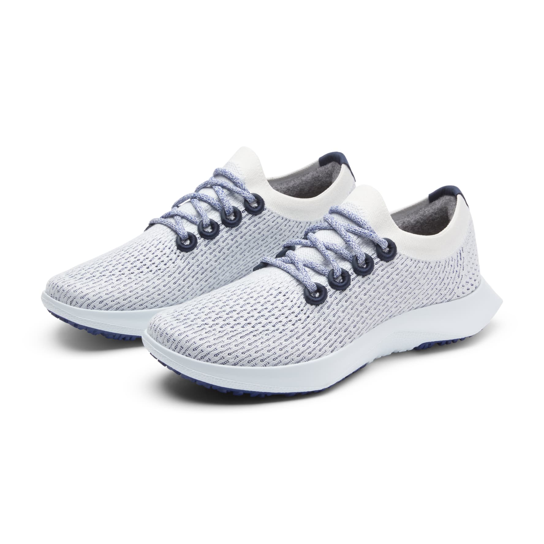 Allbirds TD offers Tree Dasher Wool Knit Running Shoes Sneakers Mens 10.5 White Blue
