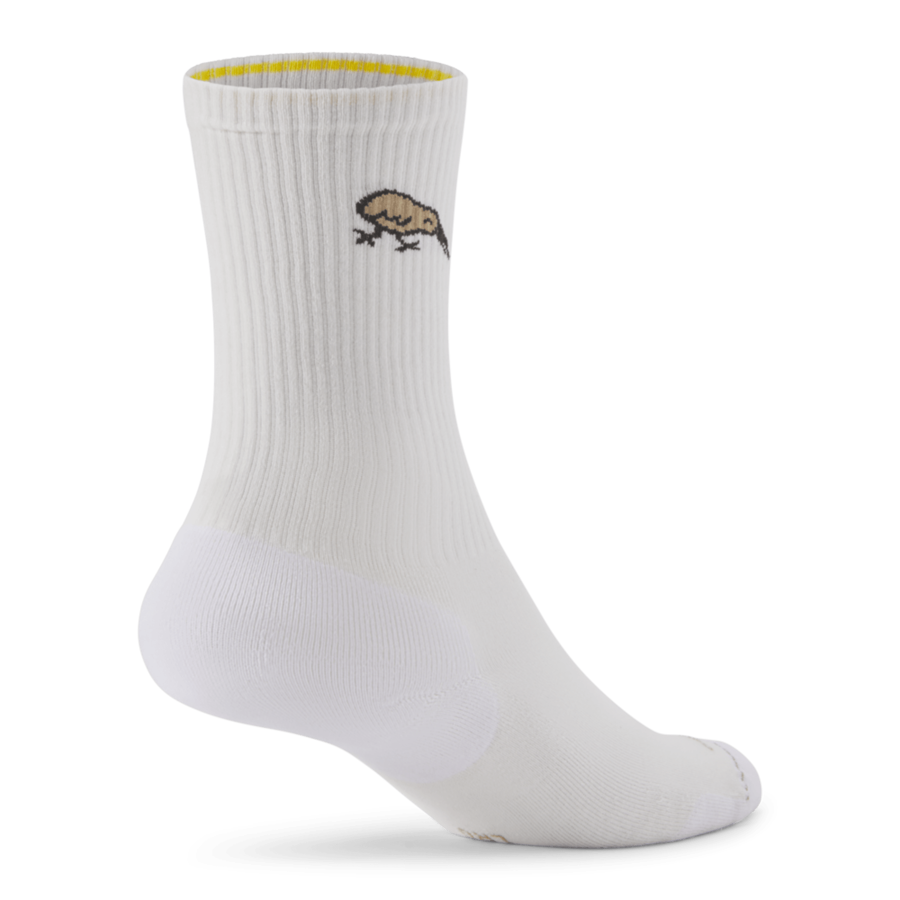 Anytime Crew Sock - Blizzard/Rugged Beige (Natural Black) - Kiwi Bird