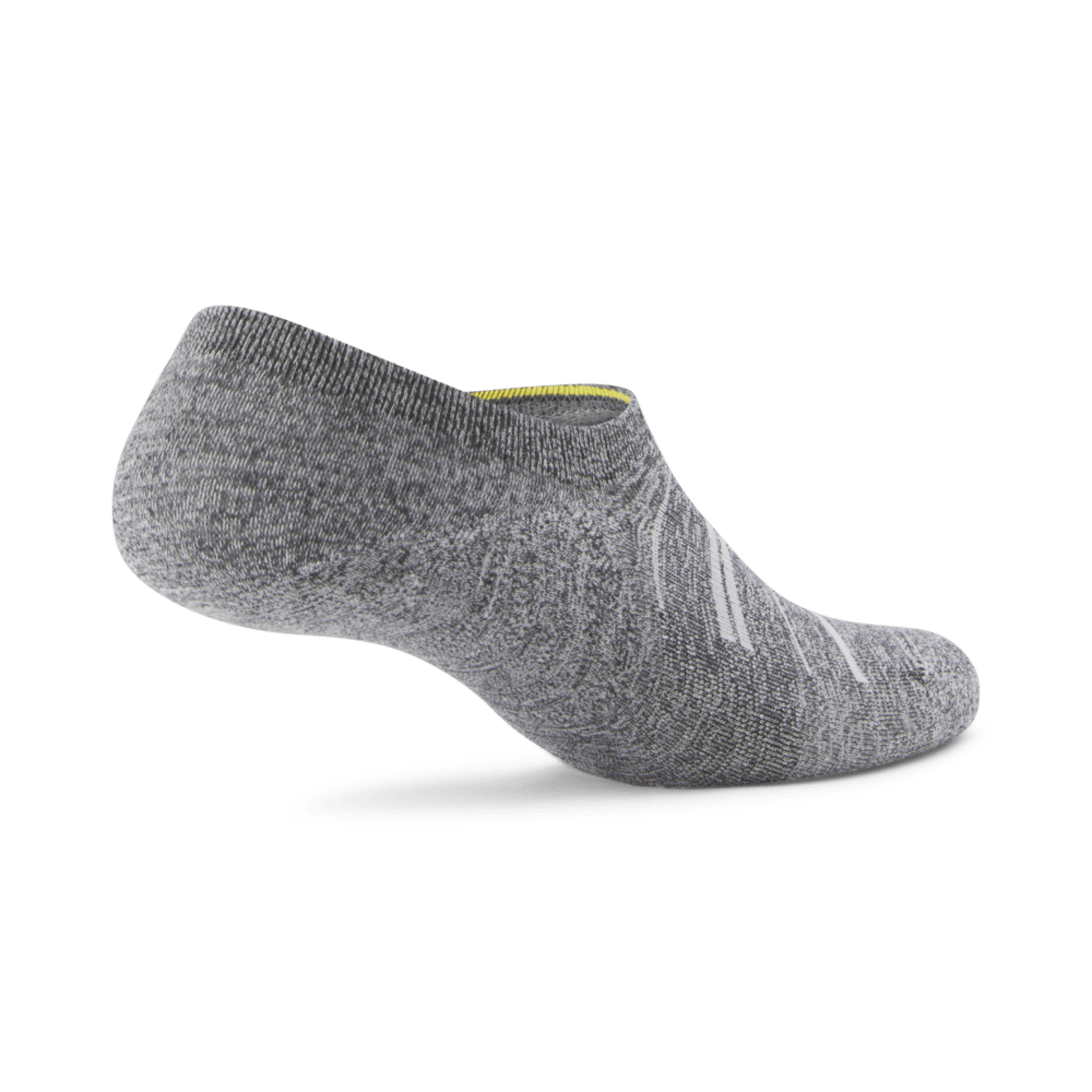 Anytime No Show Sock - Natural Grey Heather/Light Grey