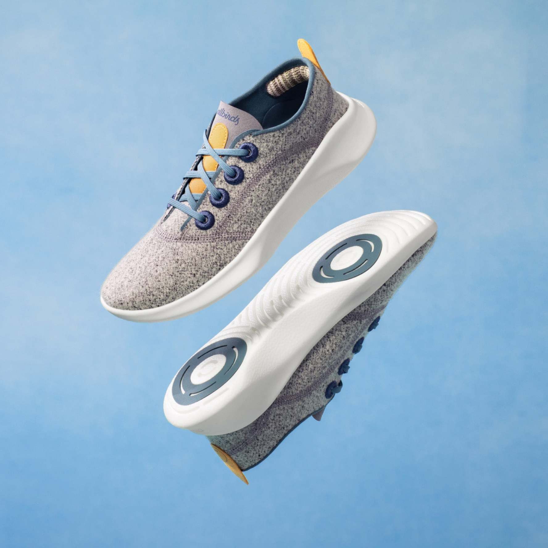 Men's SuperLight Wool Runners - Dapple Grey (Blizzard Sole)