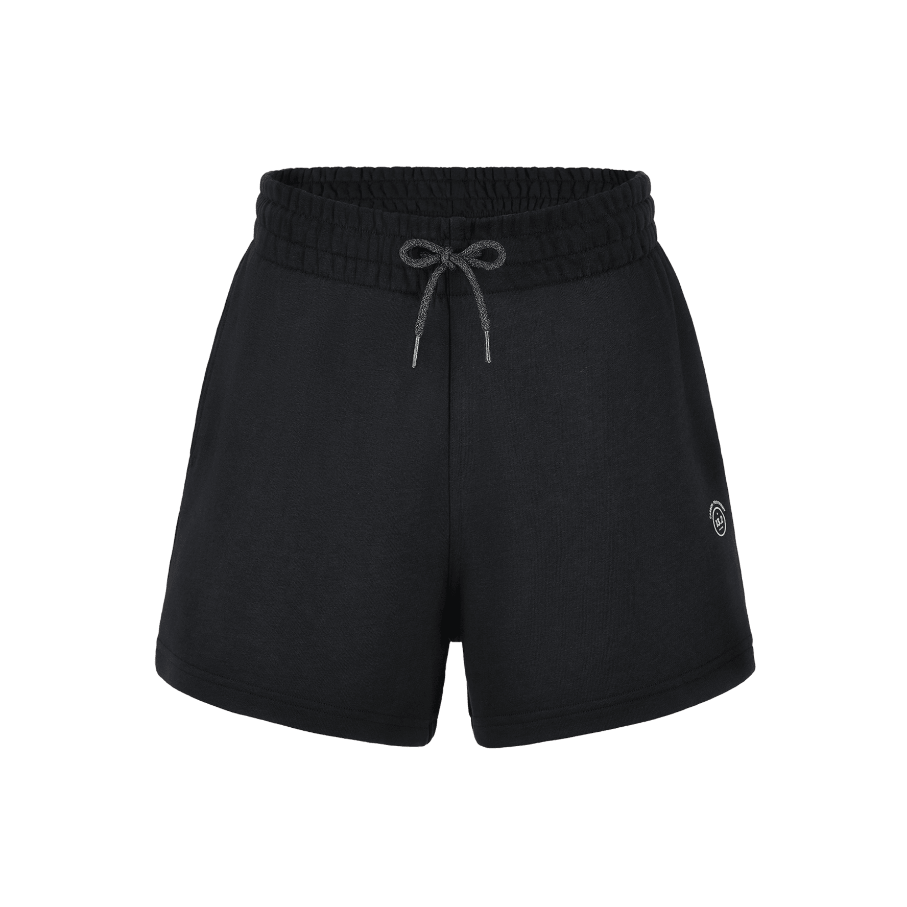 Womens black top sweat shorts