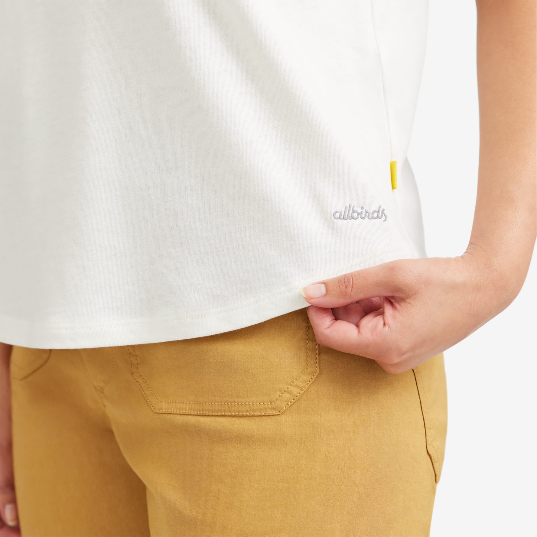 Women's Soft Merino Tee - Natural White