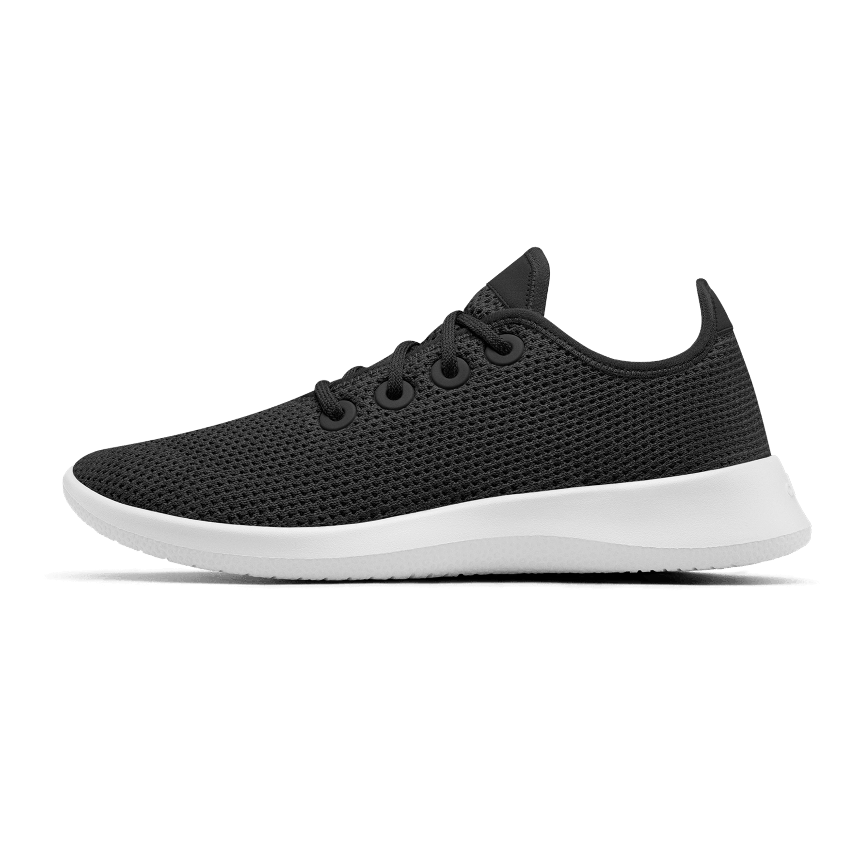 Black runners online white sole