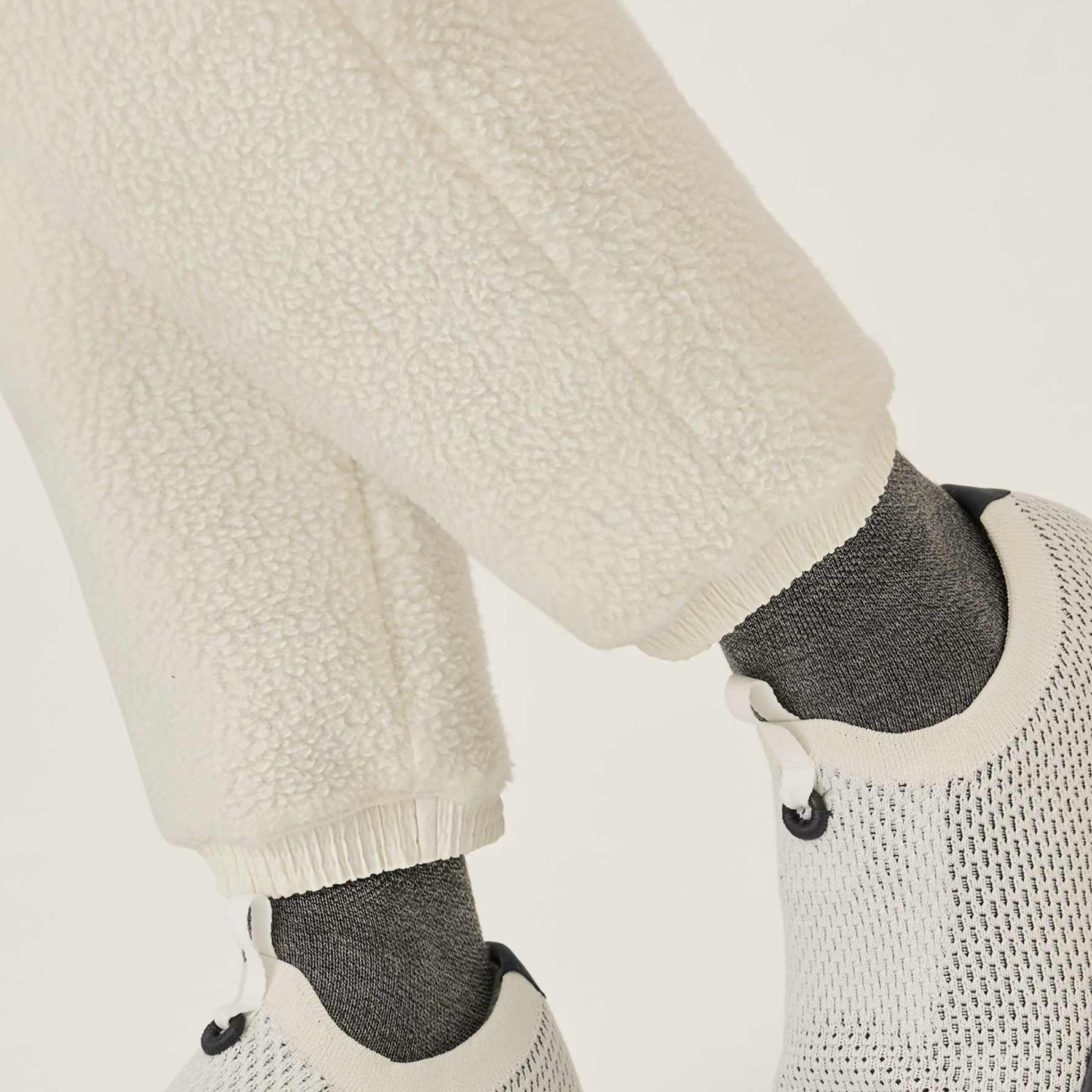 White fleece pants womens best sale