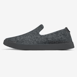 dark grey slip on sneakers