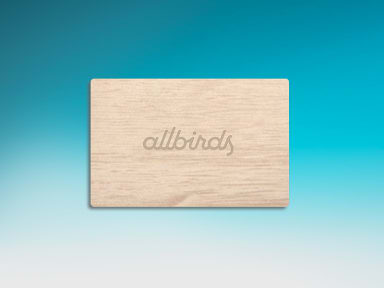 allbirds physical gift card