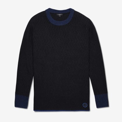 Black wool jumpers clearance