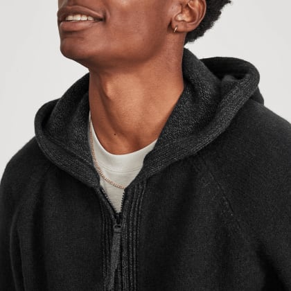 Wool hoodie clearance