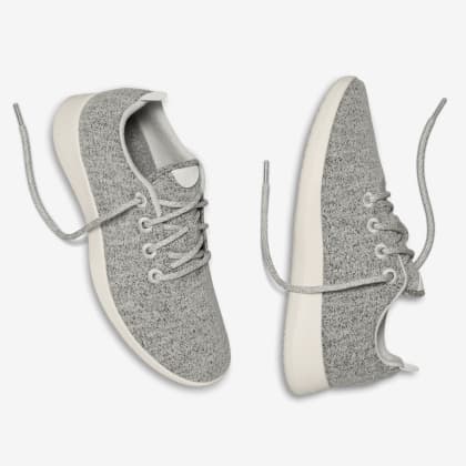 Allbirds Men's Wool Runners, Grey, Size 14