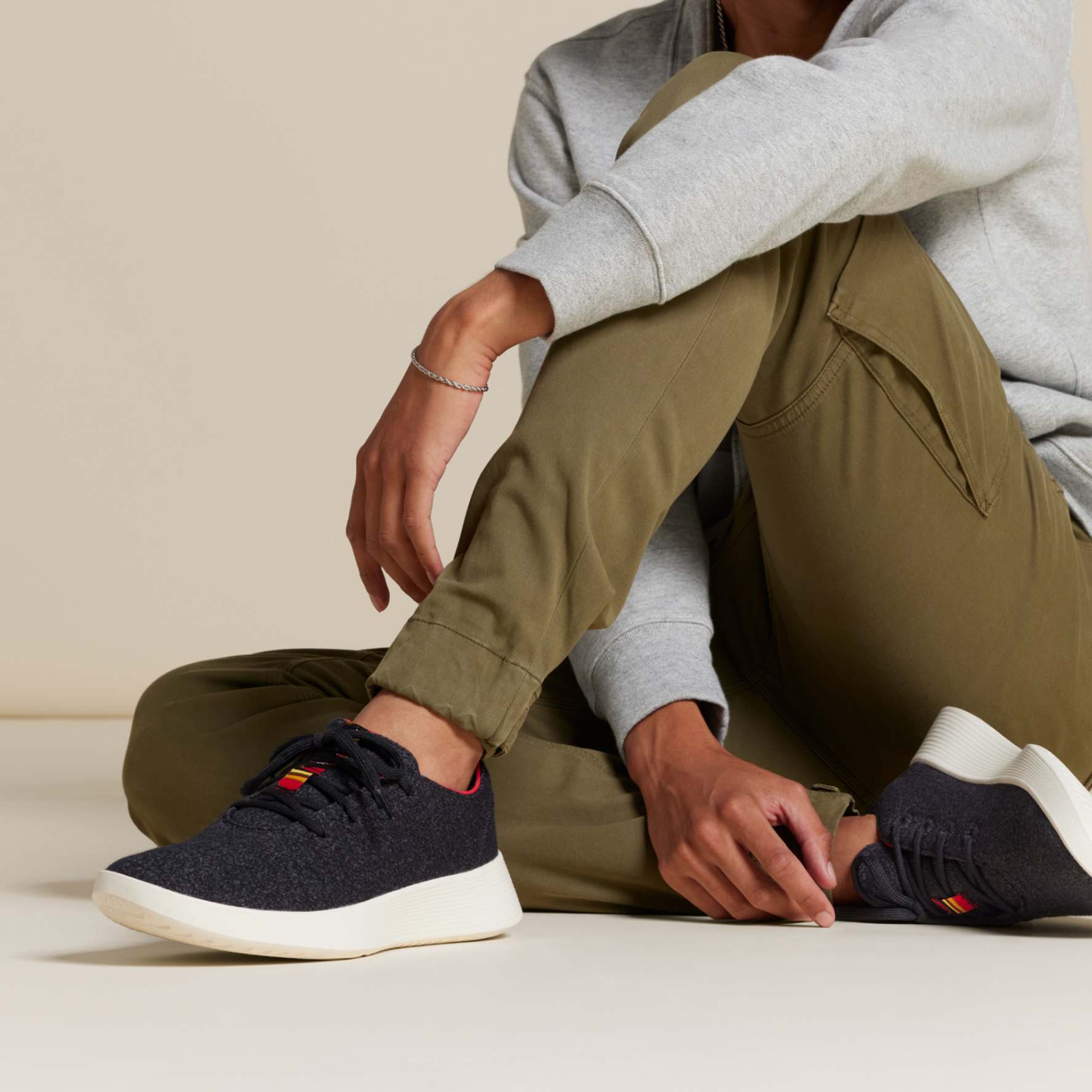 Men's Wool Runner Go - Natural Black (Blizzard Sole)
